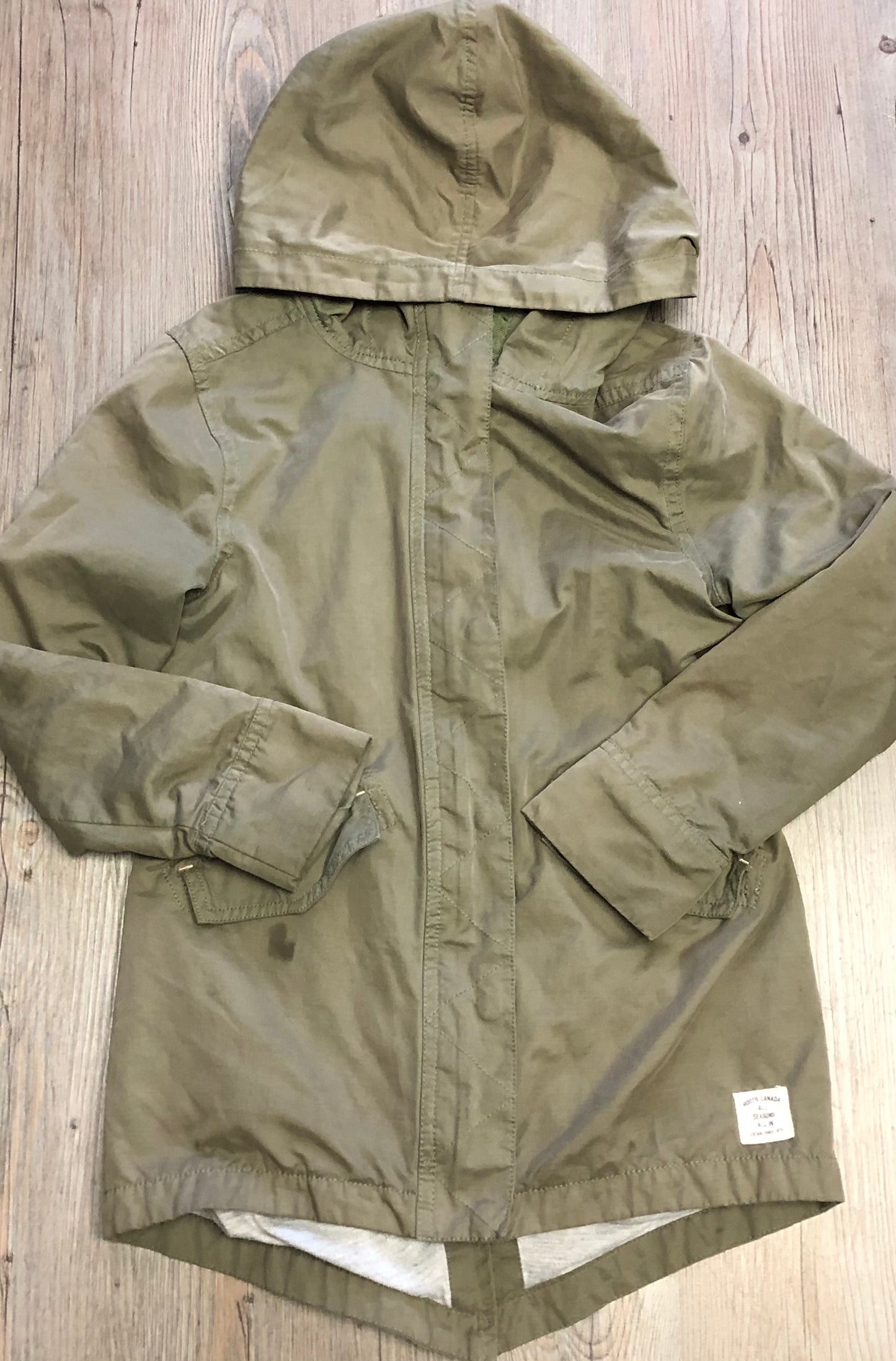 Green Roots Lined Spring Jacket, 7-8Y