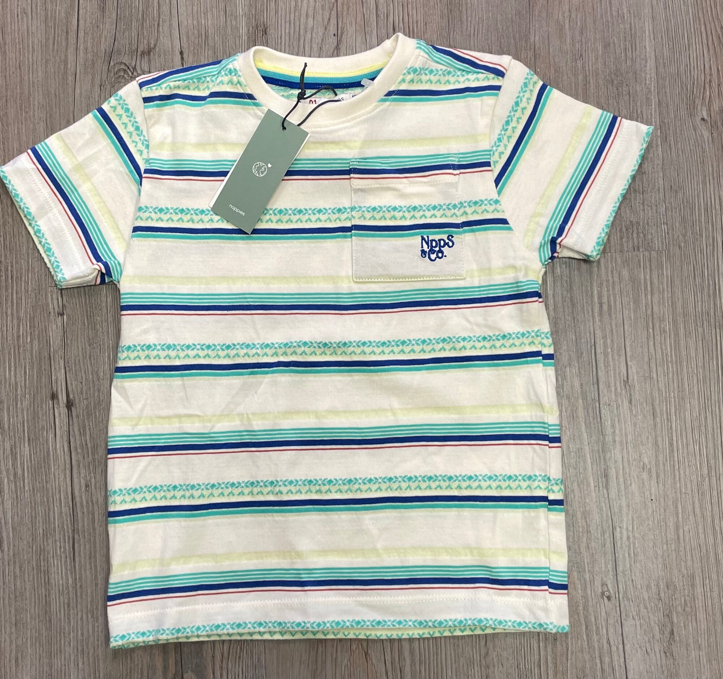 Striped Noppies Boys Tee Luga, 3-4Y