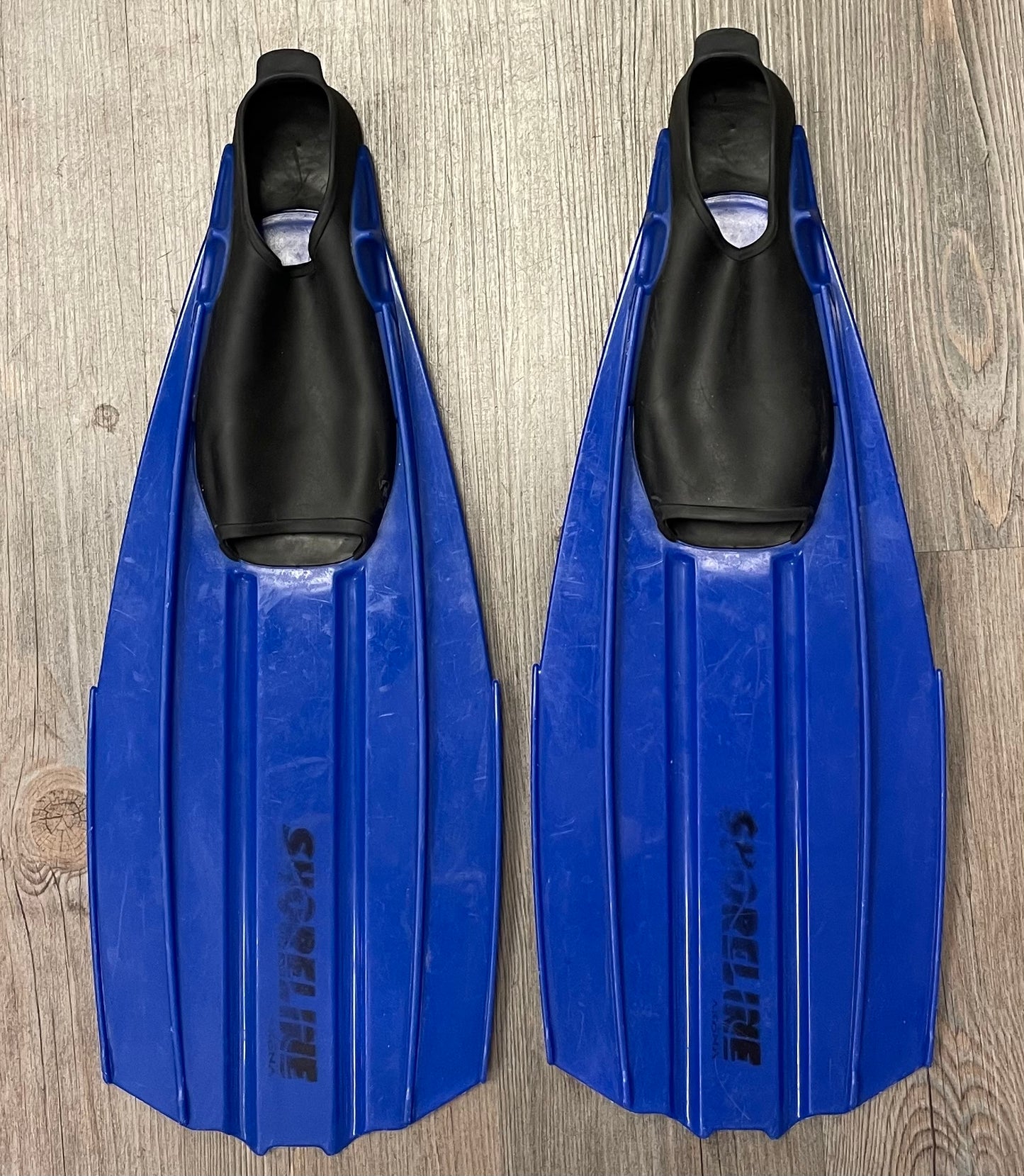 Blue Shoreline Fins, 3-4Y