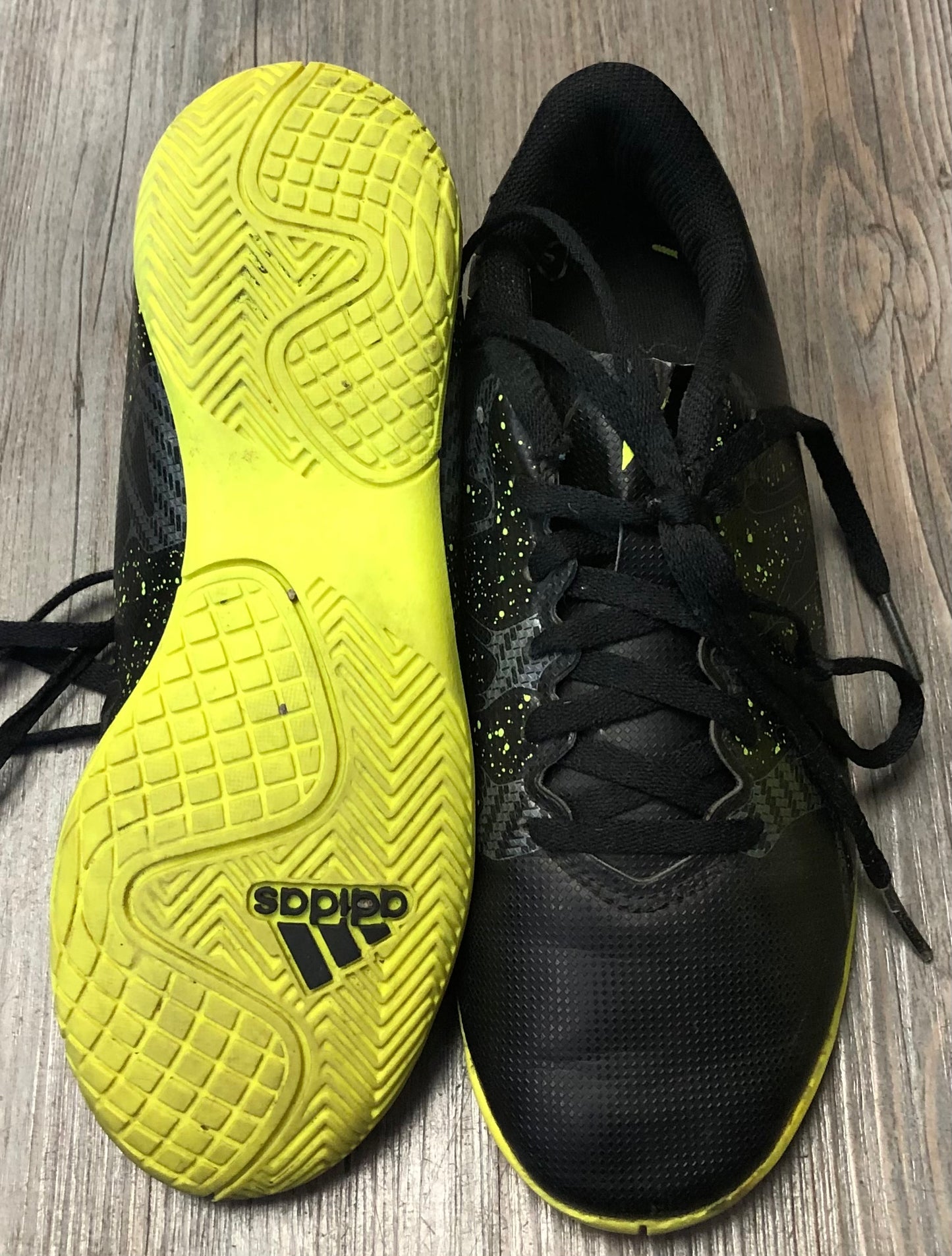 Black Adidas Soccer Cleats, 3Y
