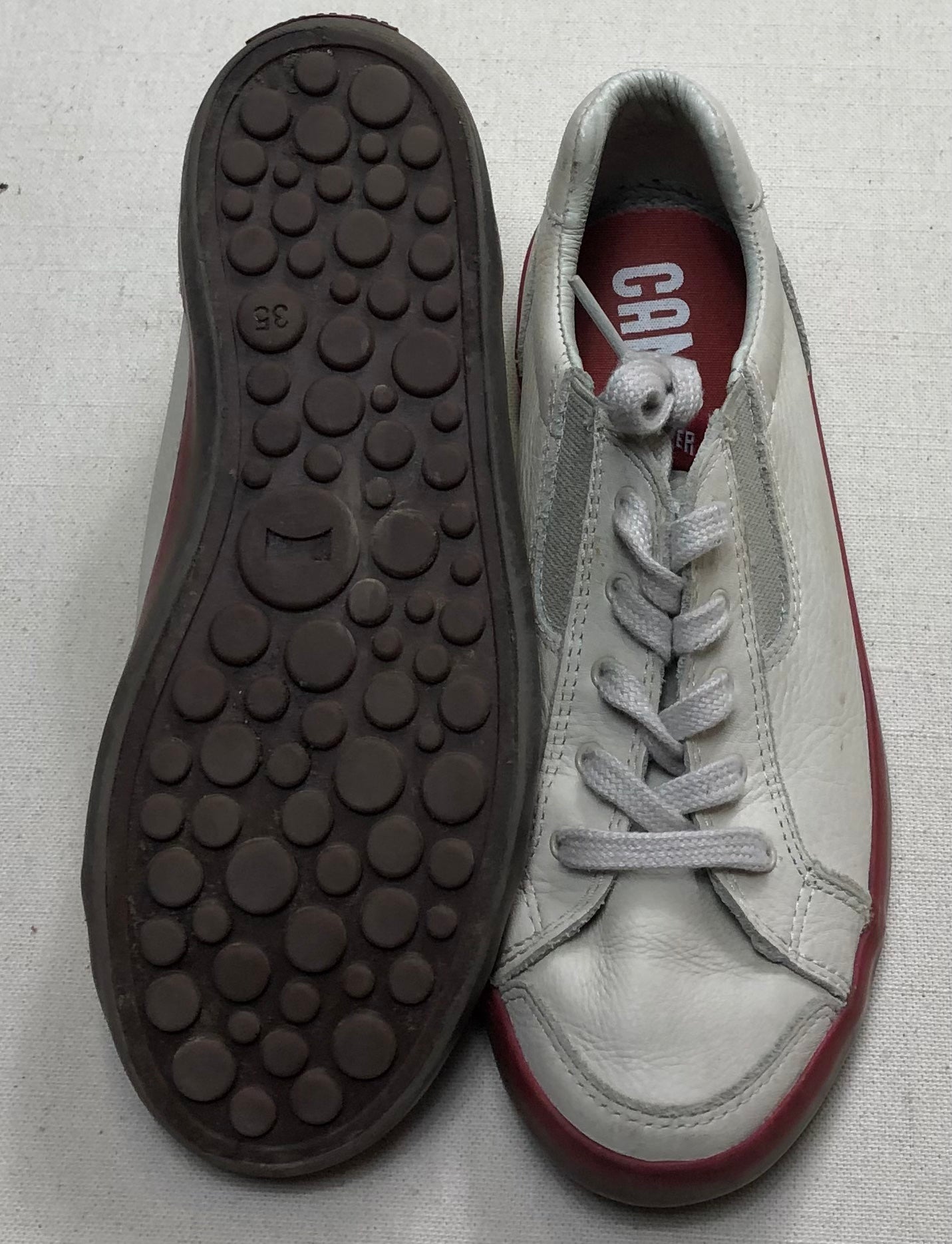 Cream Camper Lace Up, 3.5Y