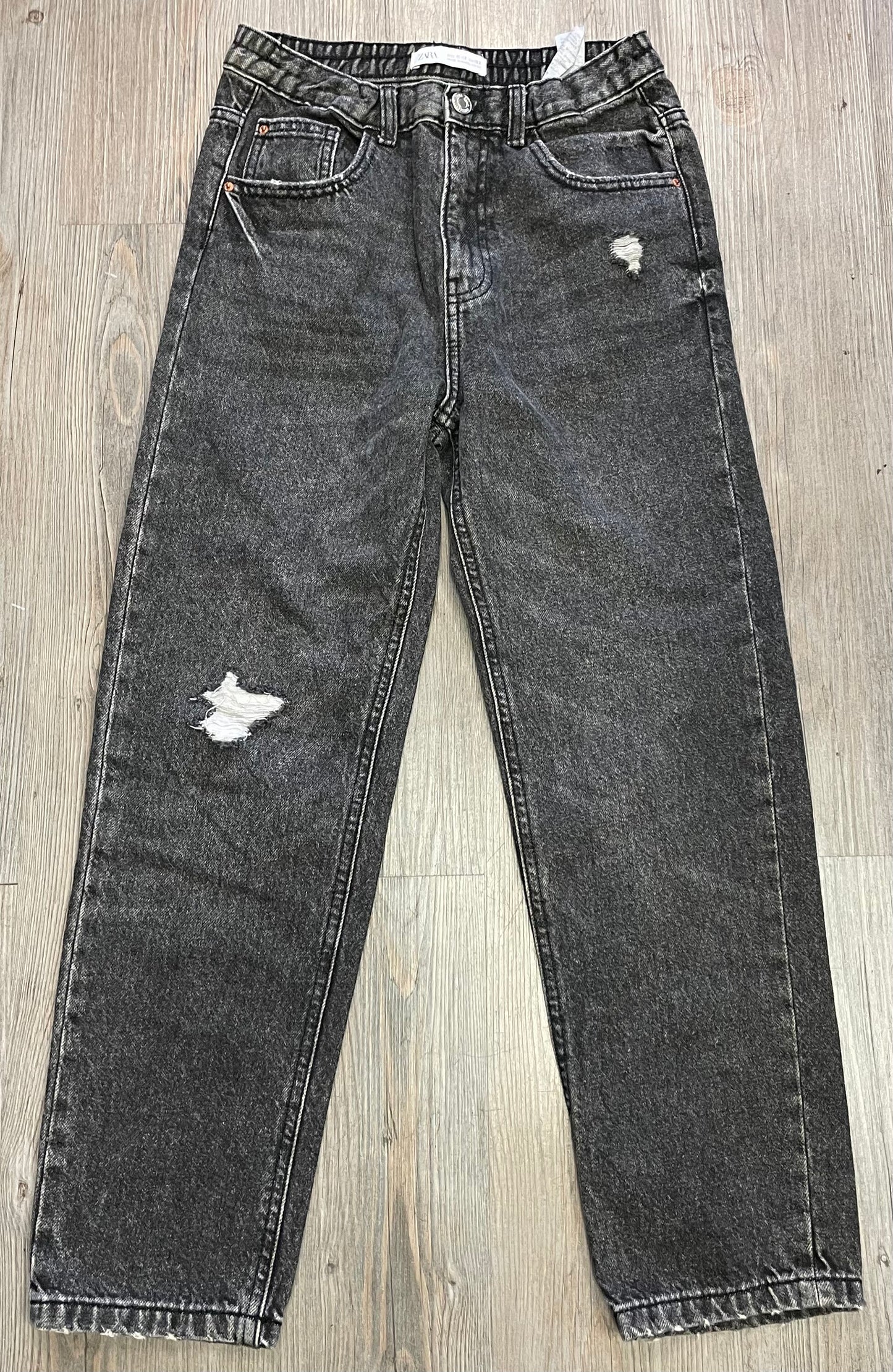 Black Zara Wide Leg Jeans, 11-12Y