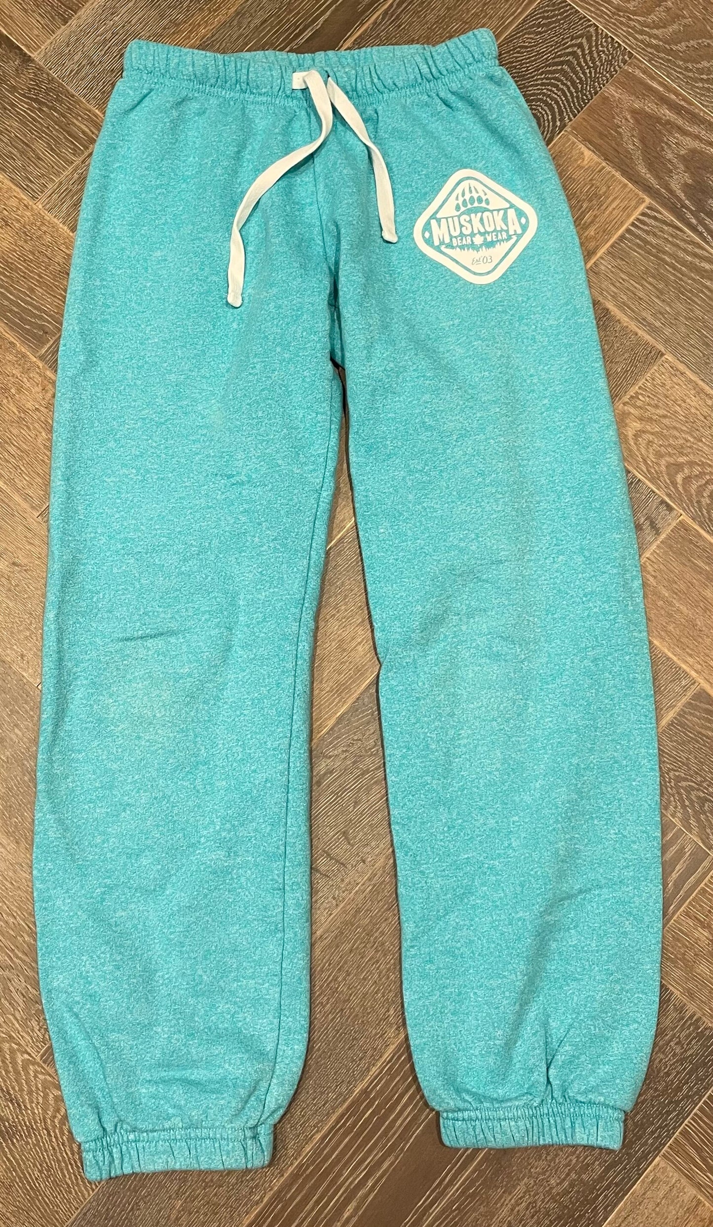 Mint Muskoka Bear Sweatpants, 10-12Y