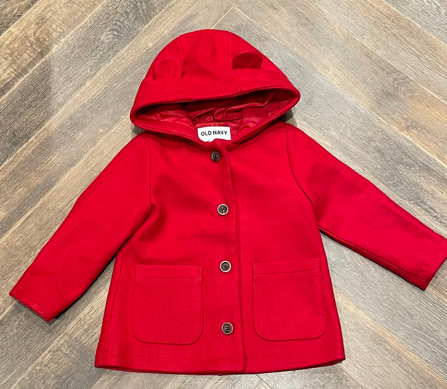 Red Old Navy Dress Coat, 2Y