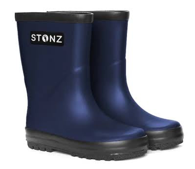 Navy STONZ RAIN BOOTS, 8T