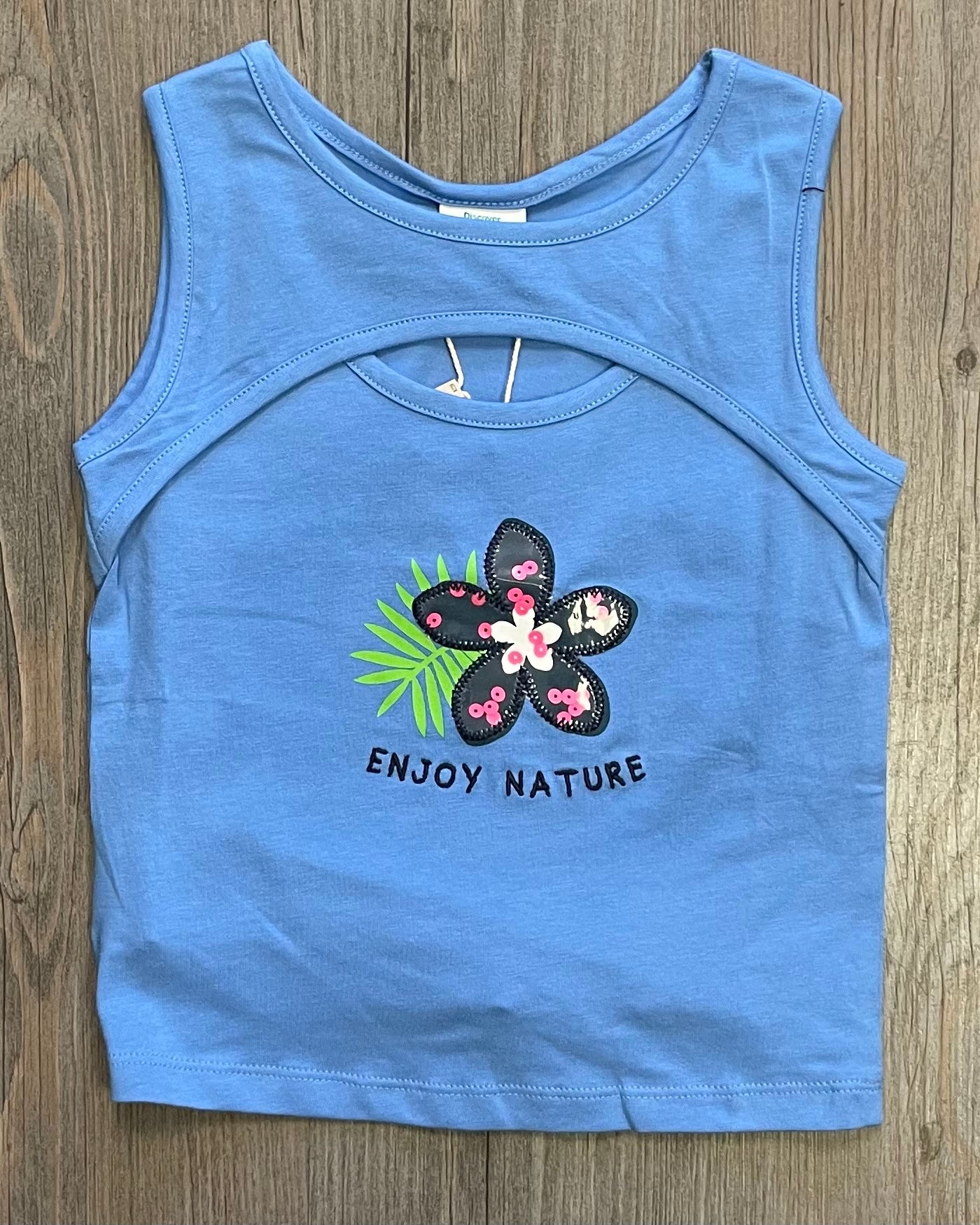 Blue Boboli Tank Top - 2542, 4Y