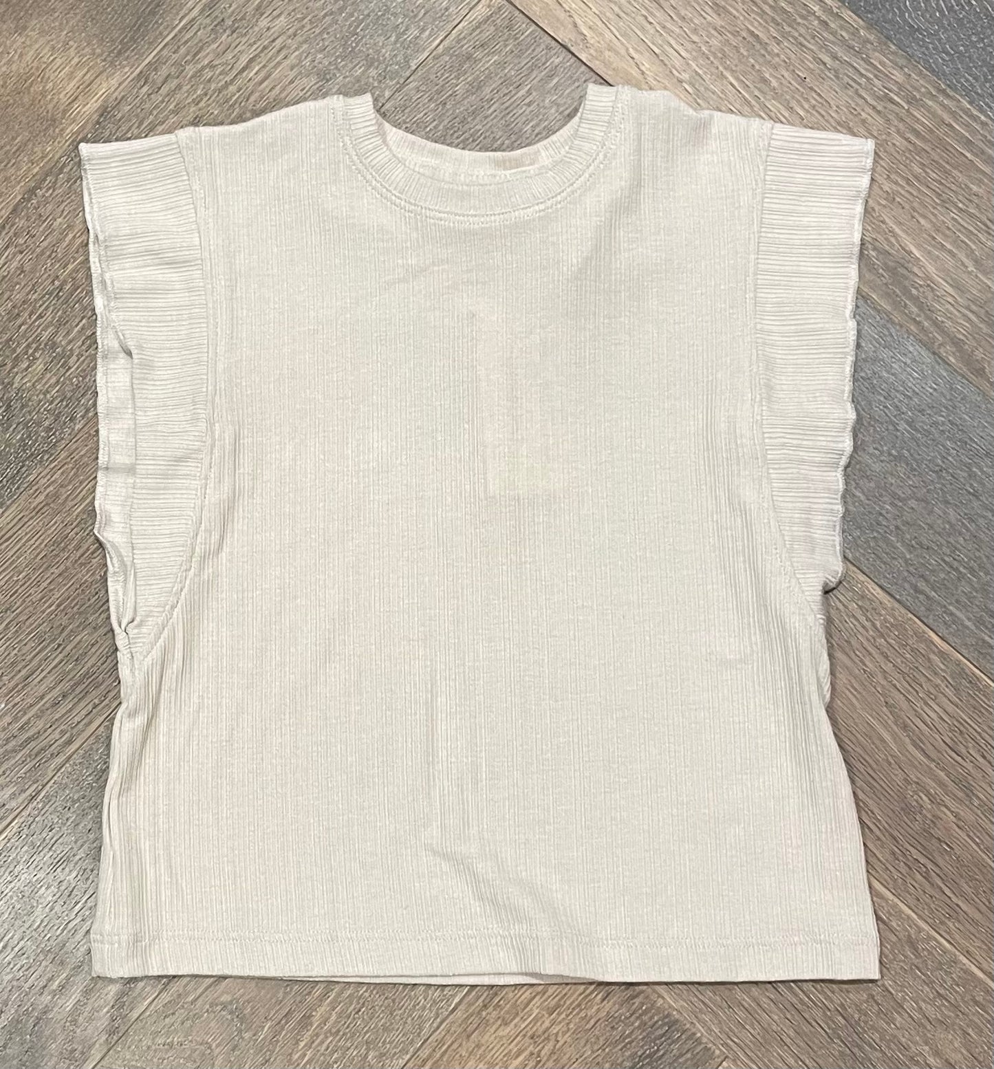 Oatmeal Vignette Kylie Tank Top, 4Y