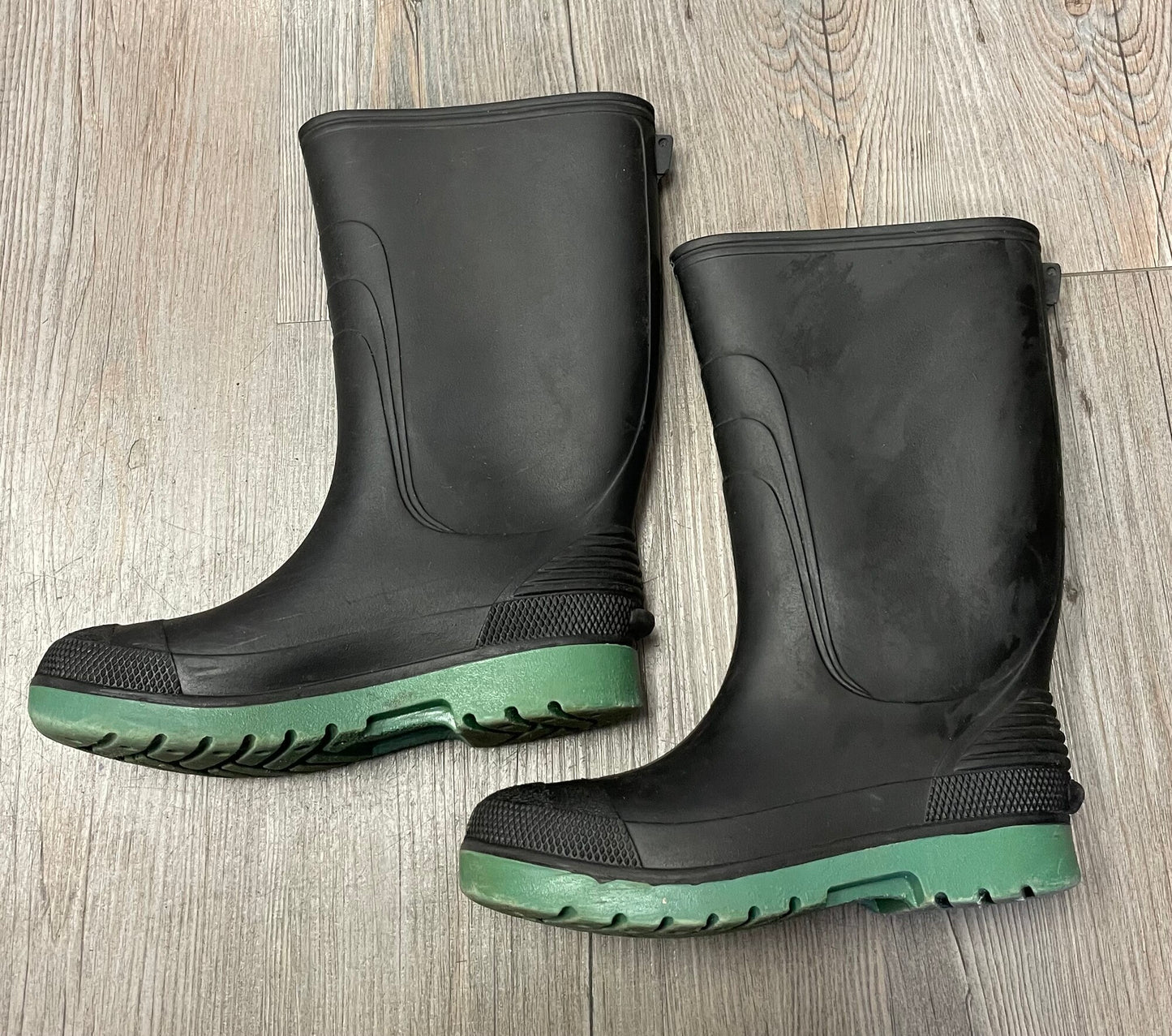 Black Black Rain Boots, 2Y