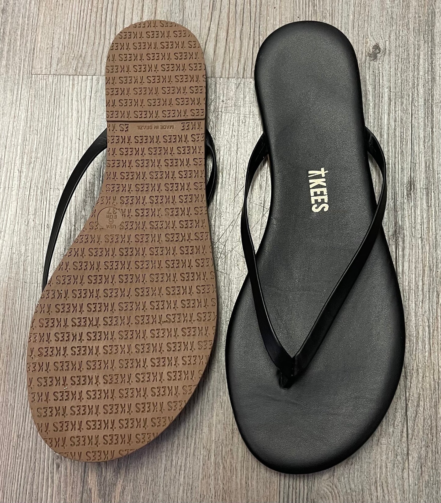 Black Tkees Flip Flop, 6Y