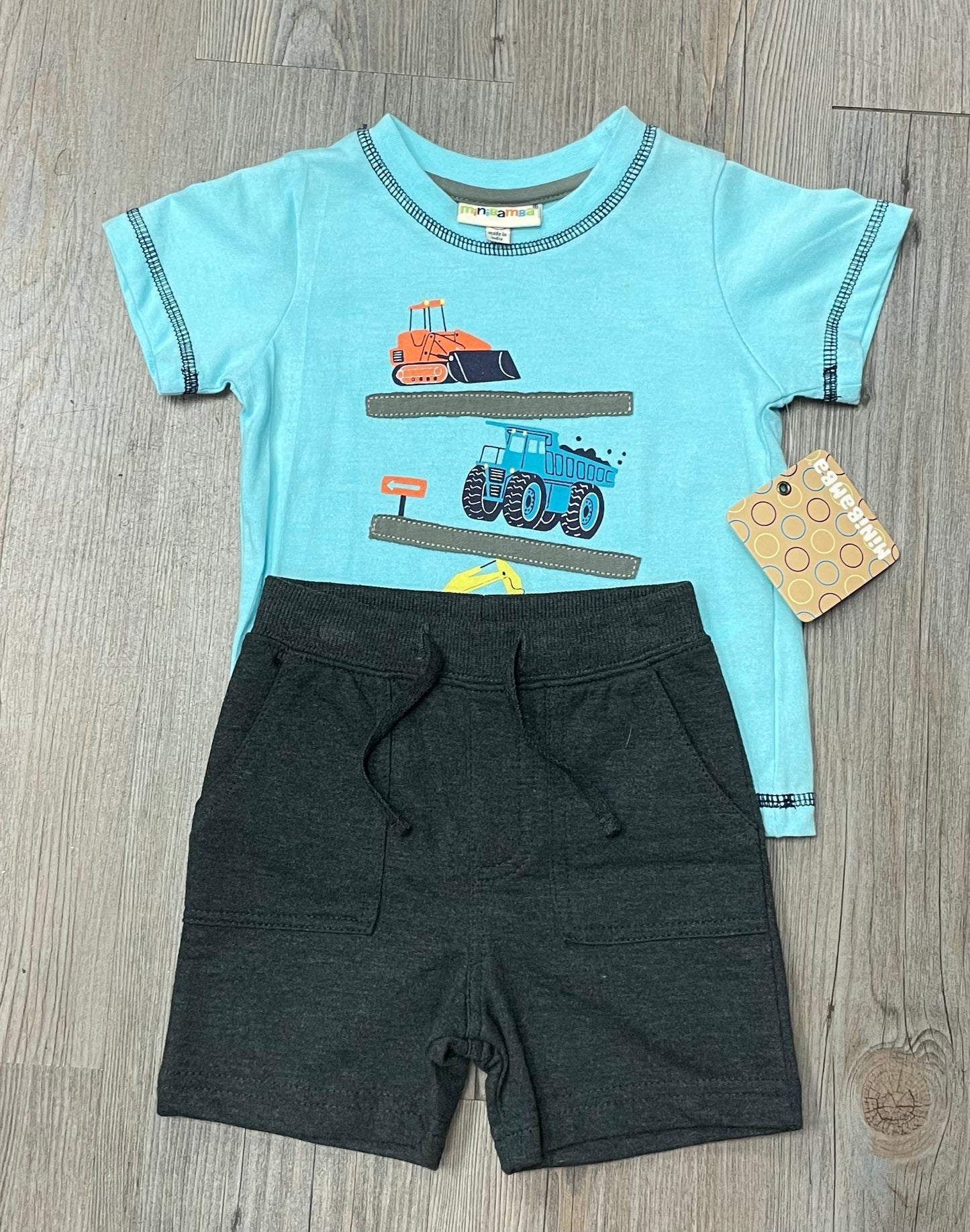 Blue Minibamba Clothing 2pc Se, 12M