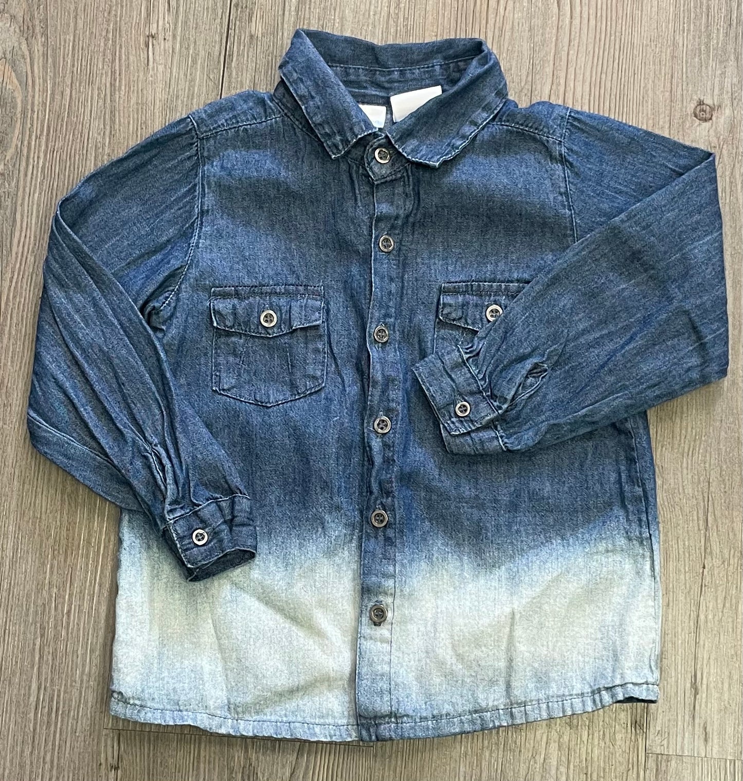 Navy Kardashian LS Shirt, 2Y