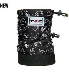 Black Stonz Booties -Print, Small