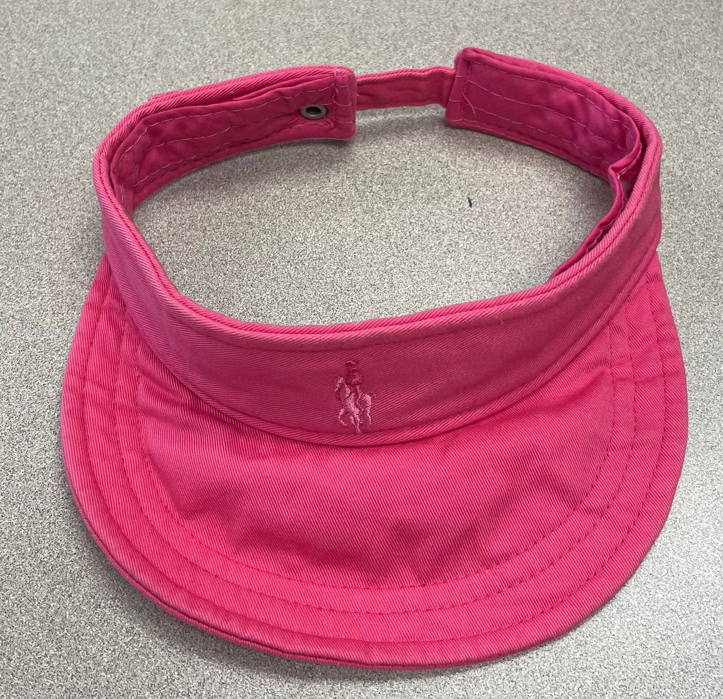 Pink Ralph Lauren Visor Hat, Toddler