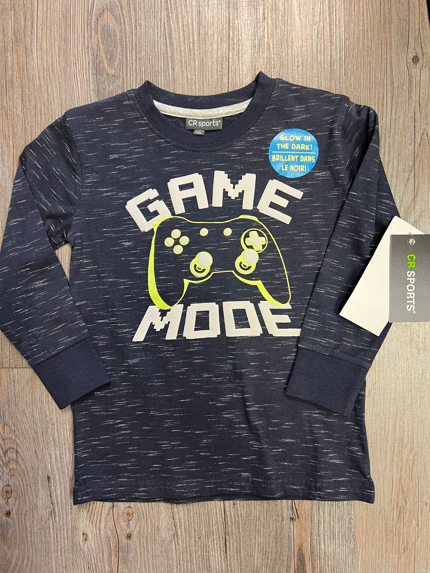Navy Glow In The Dark LS Game, 3Y