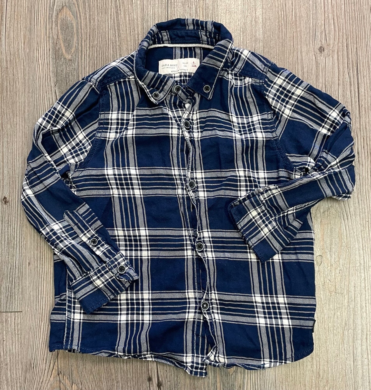 Blue Zara Shirt, 4Y