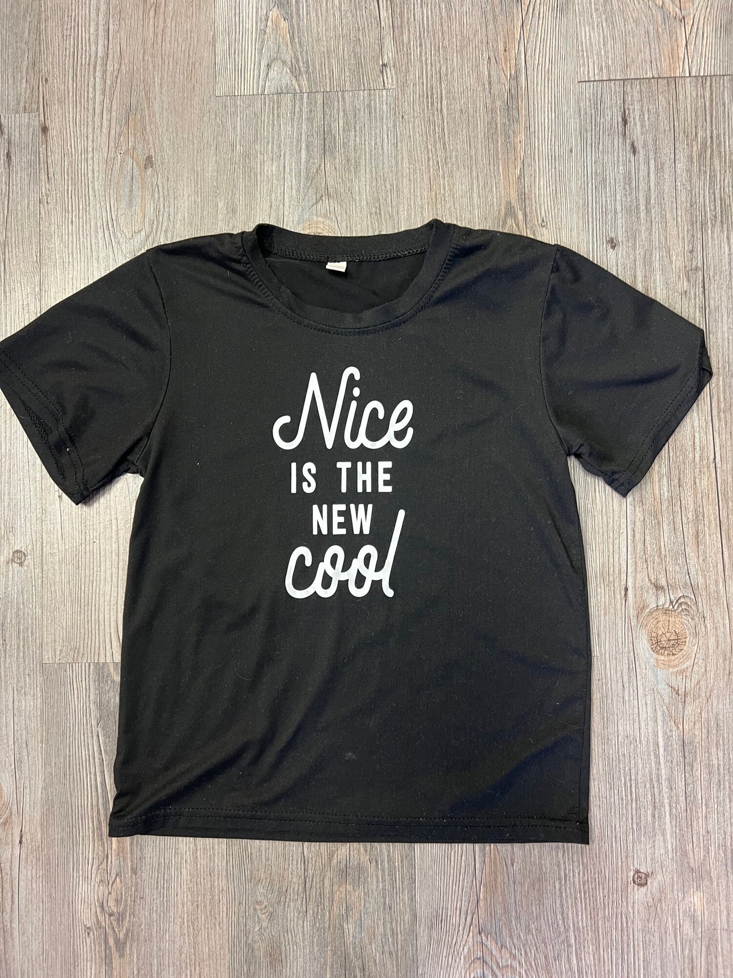 Black Nice Is The New Cool Tee, 8Y