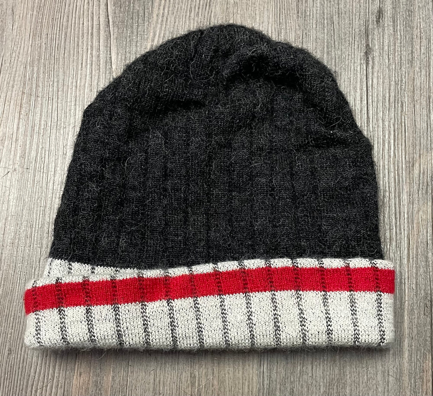 Black Knit Beanie, 2-4Y