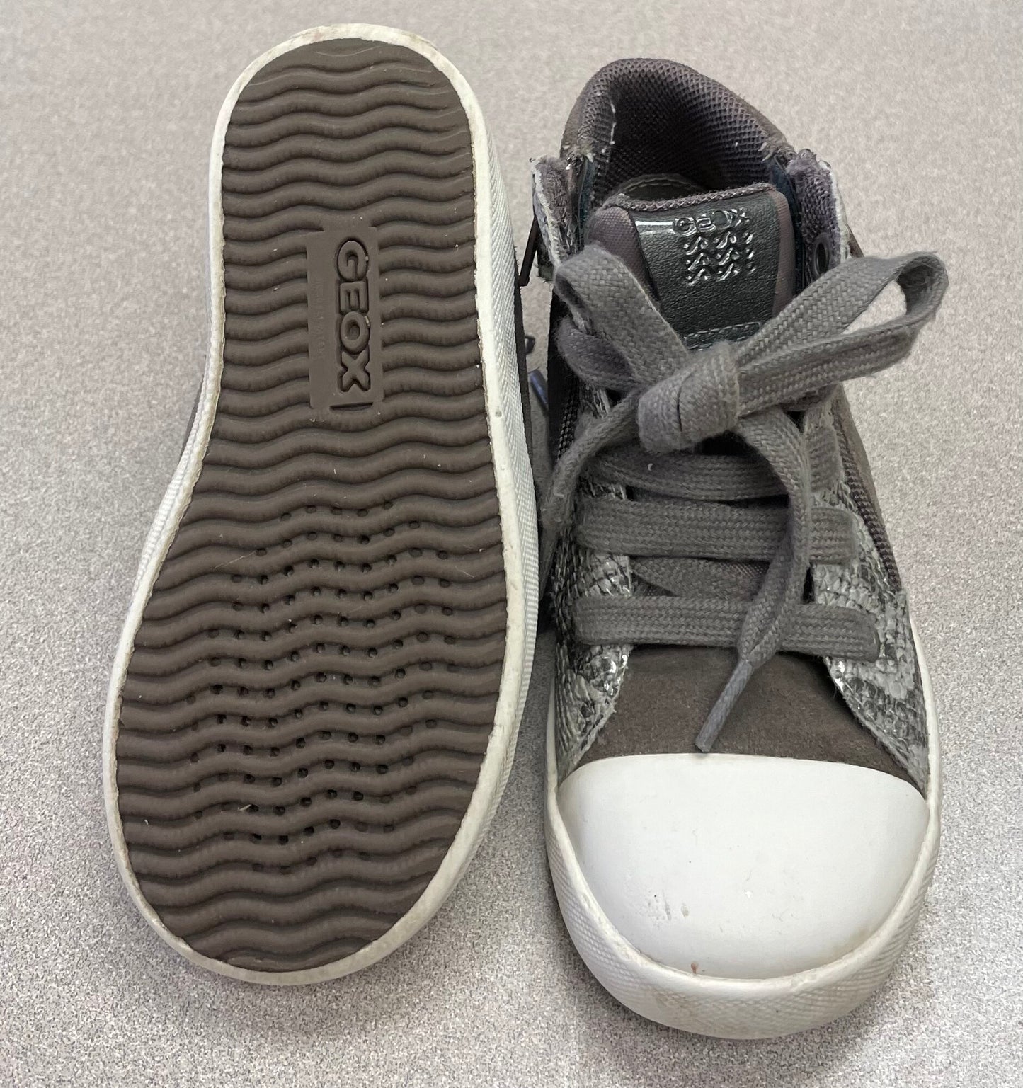 Brown Geox Hightop Shoes, 8.5T