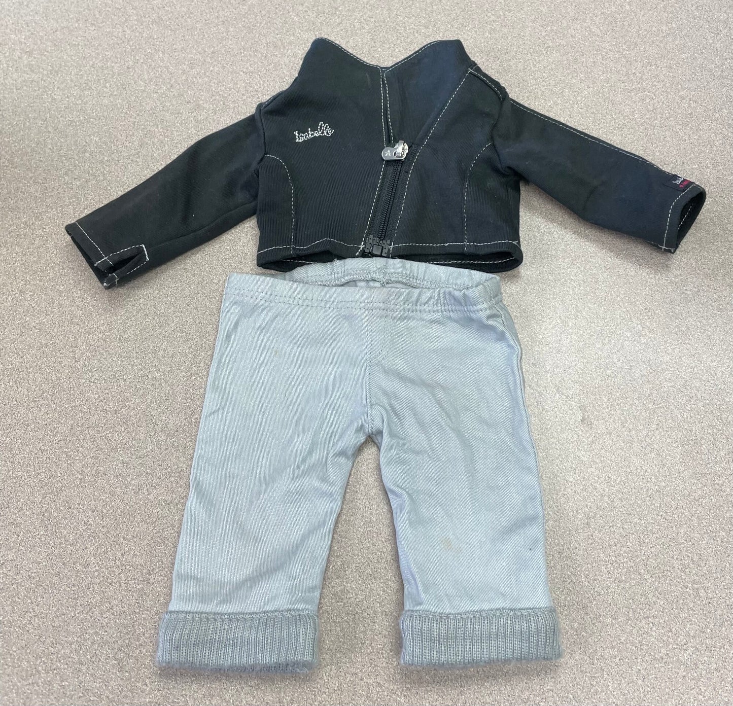 Blk/grey AG Doll Clothing Set, 18 Inch