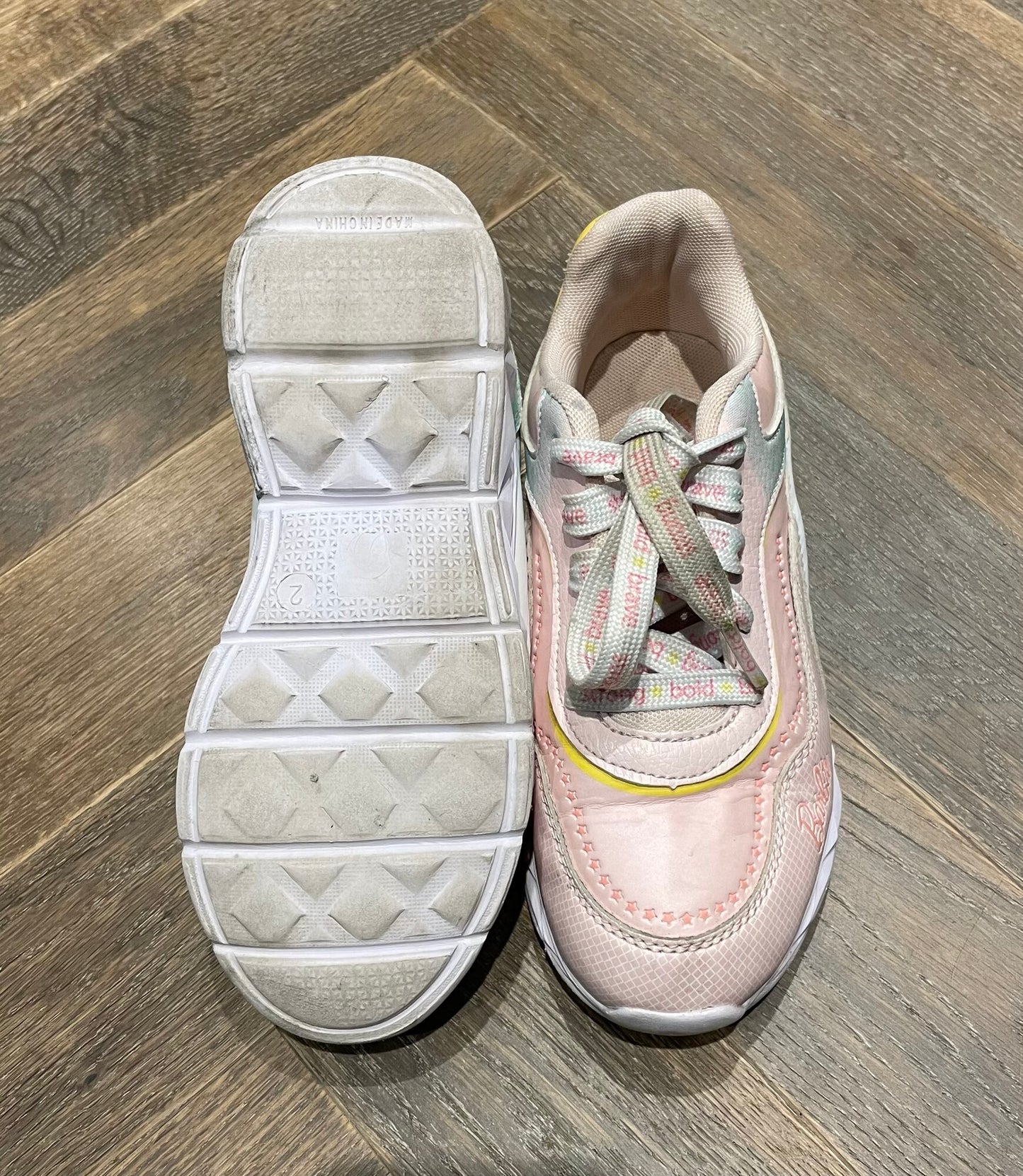 Multi Barbie Lace Up Shoes, 2Y
