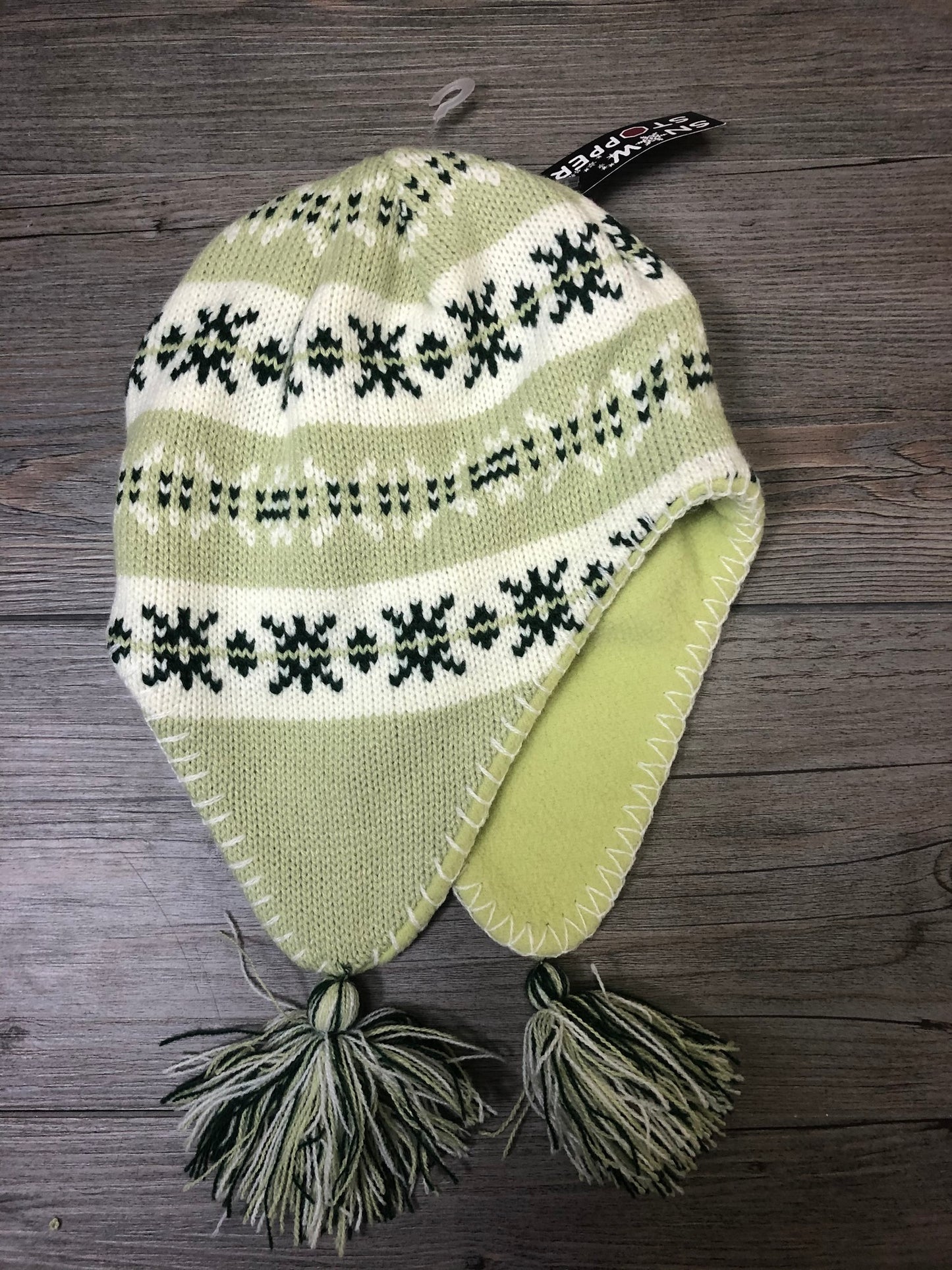 Green Snowstoppers Nordic Hat, 3-8Y
