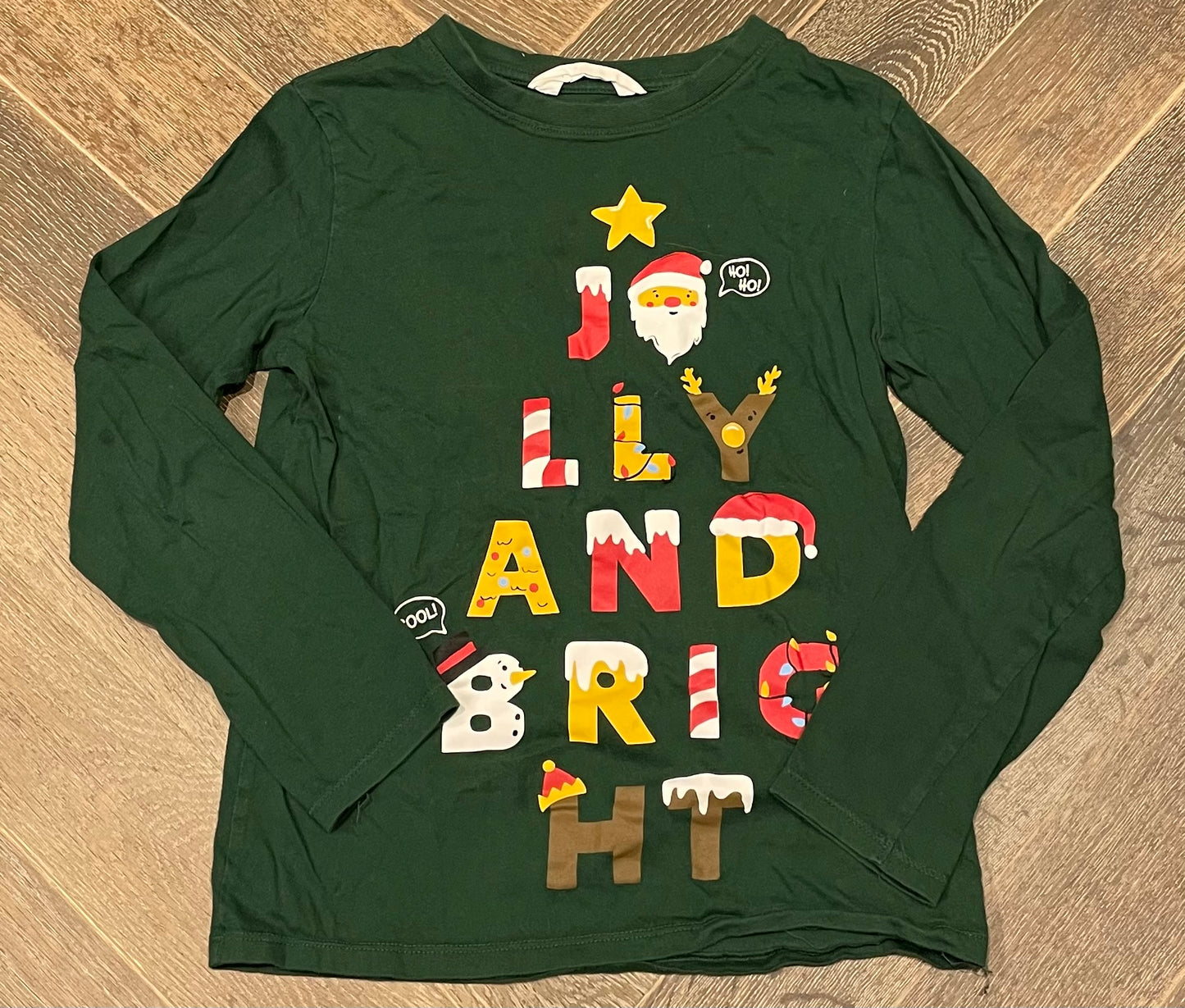 Green H&M Shirt, 8-10Y