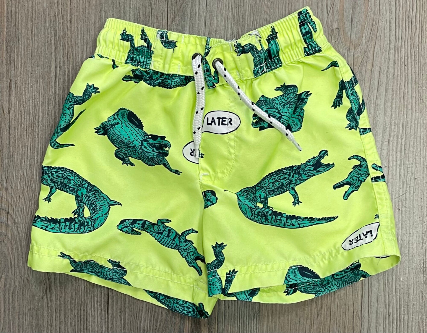 Lime/gre Carters Swimming Shorts, 18M