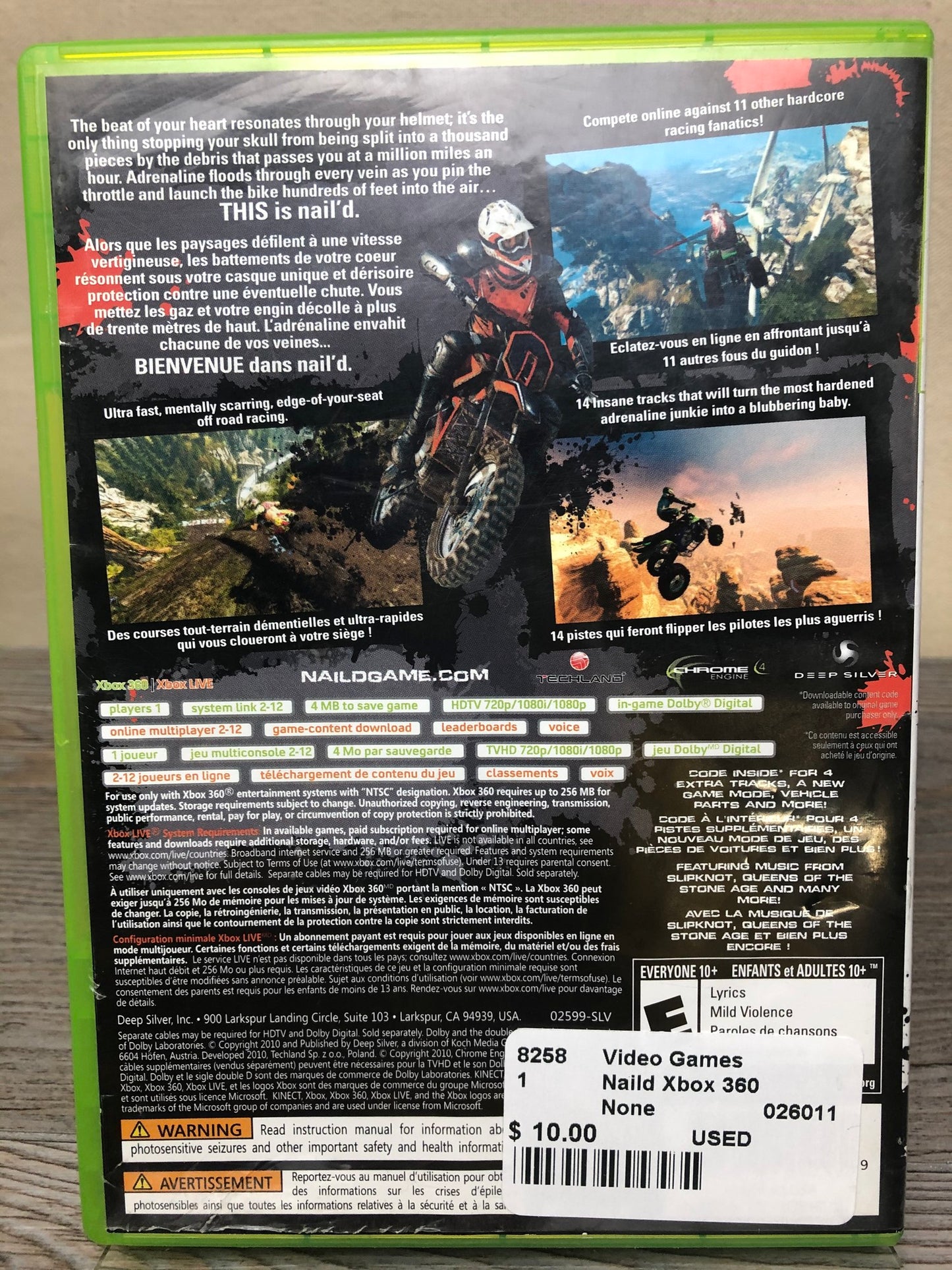 None Naild Xbox 360, USED