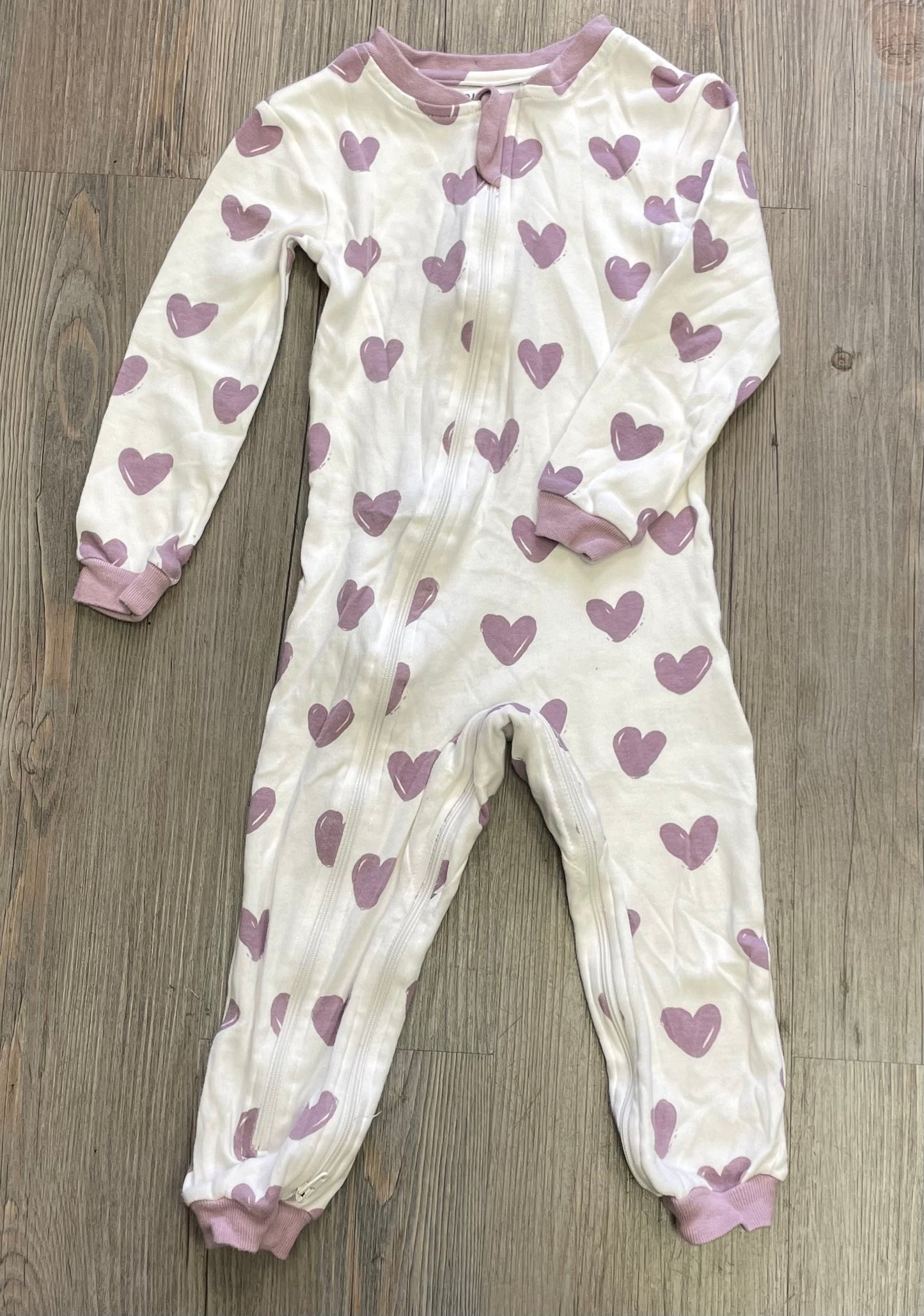 White/pu Zippyjamz Baby Onesie, 18-24M