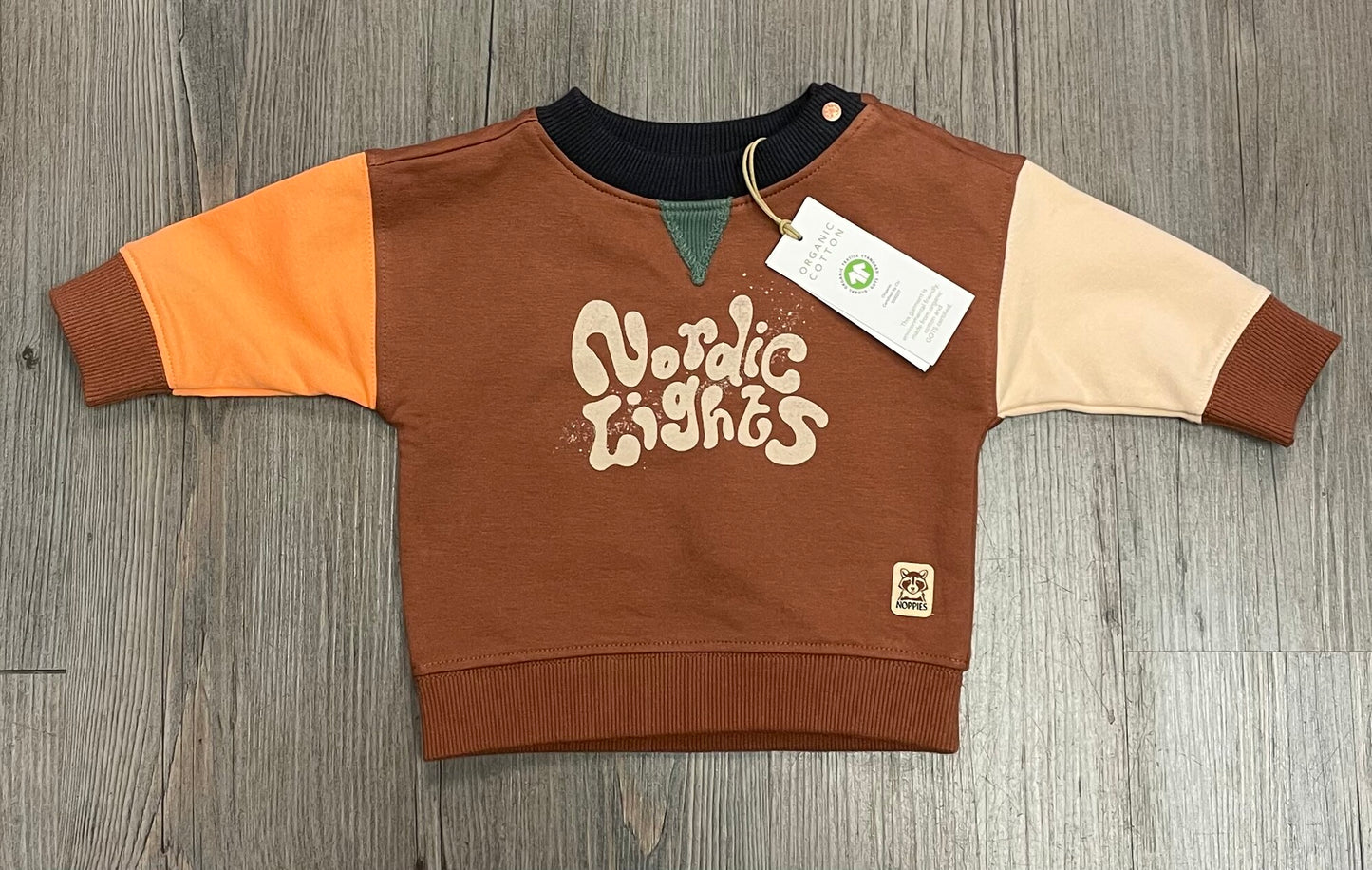 Brown Noppies Sweatshirt, 1-2M