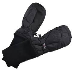 Black Snowstoppers Nylon Mitten, Age 2-5Y