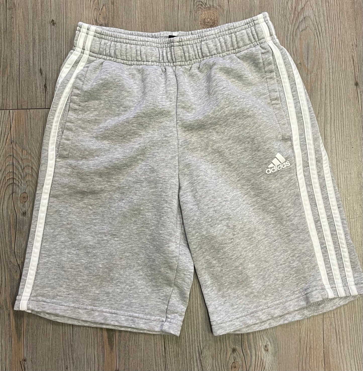 Grey Adidas Shorts, 13-14Y