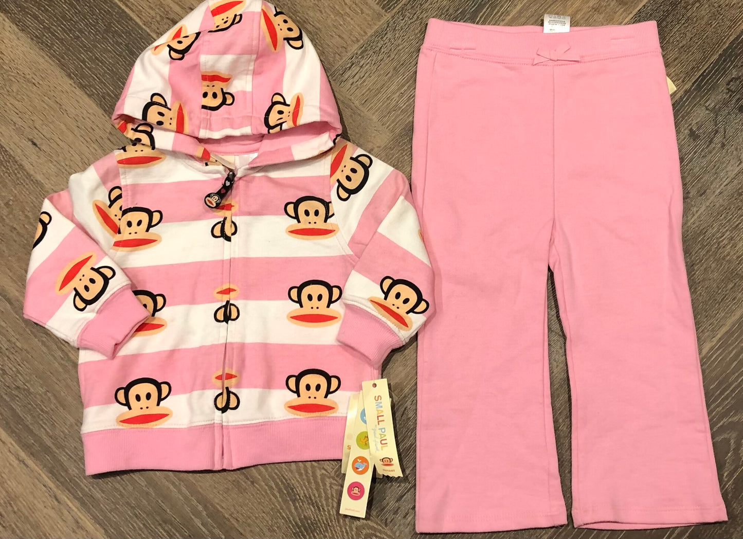 Pink Small Paul 2 Pc Set, 18M