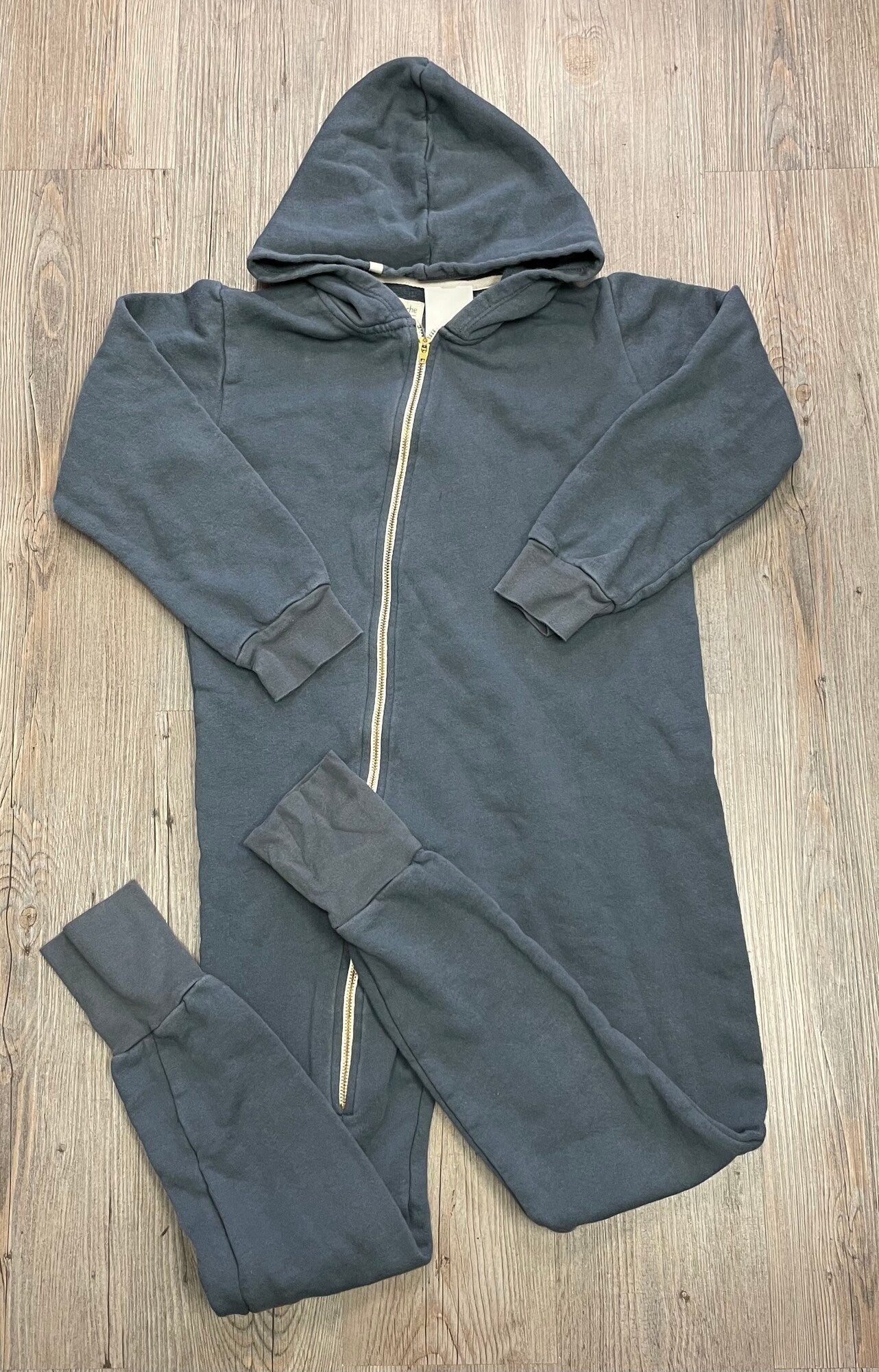 Grey Mini Mioche Hooded Onesie, 9-10Y