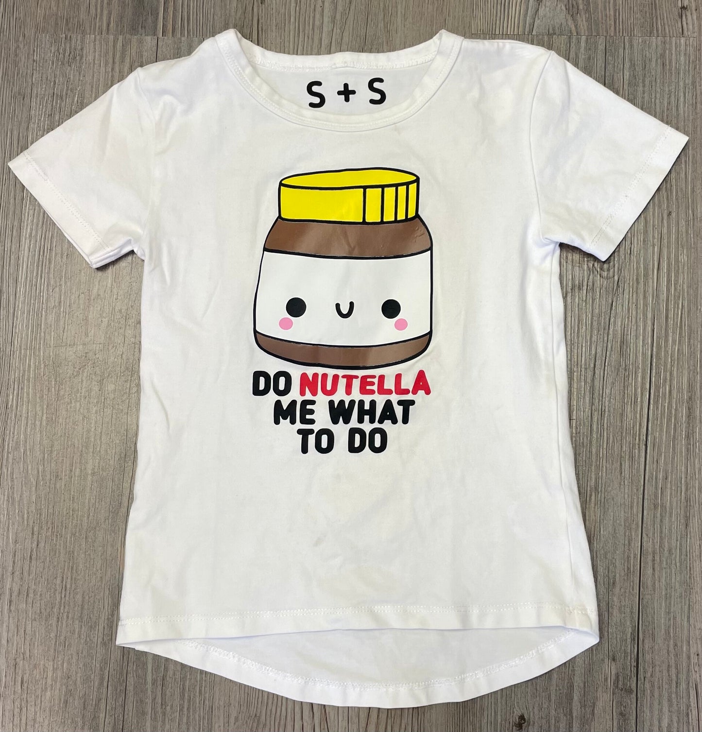 White S+S Tee, 4Y