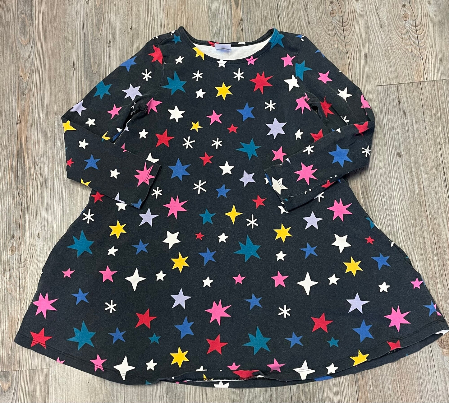 Multi Hanna Anderson LS Dress, 8Y