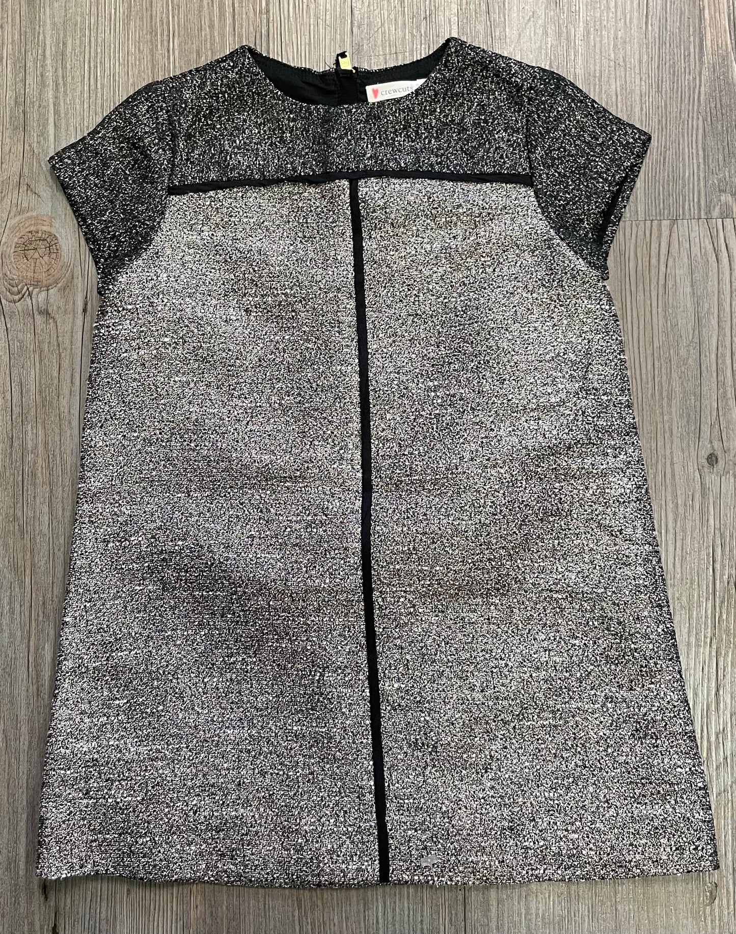 Black Crewcuts Shimmer Dress, 4Y