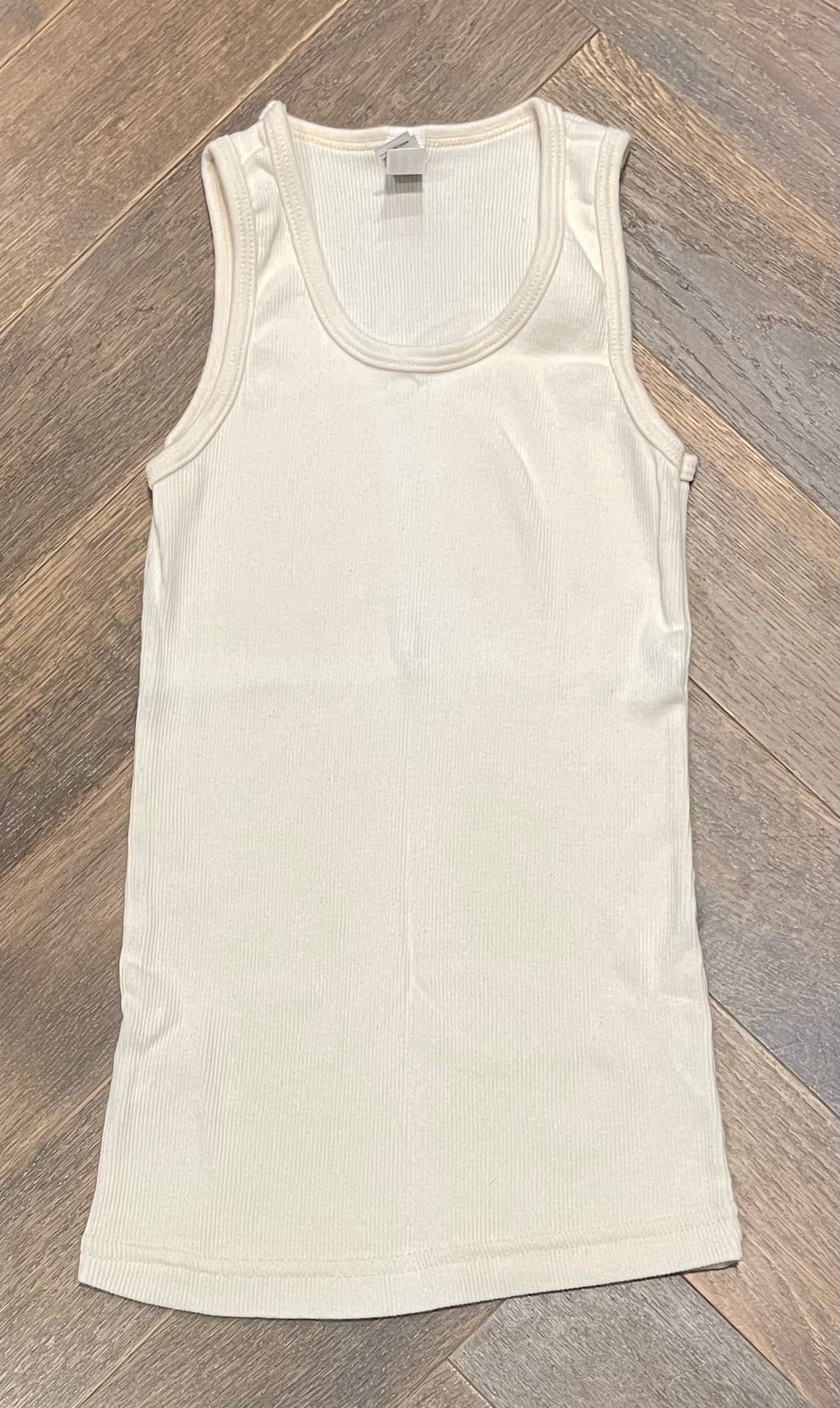 Beige American Apparel Tank Top, 8Y