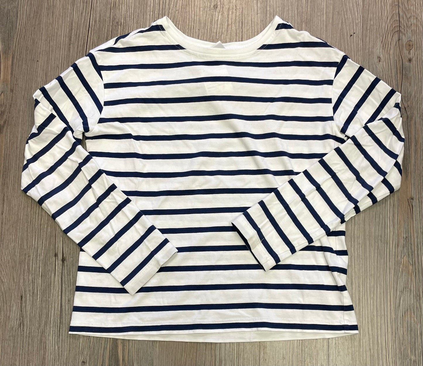 Navy/whi Hanna Anderson LS Tee, 10Y