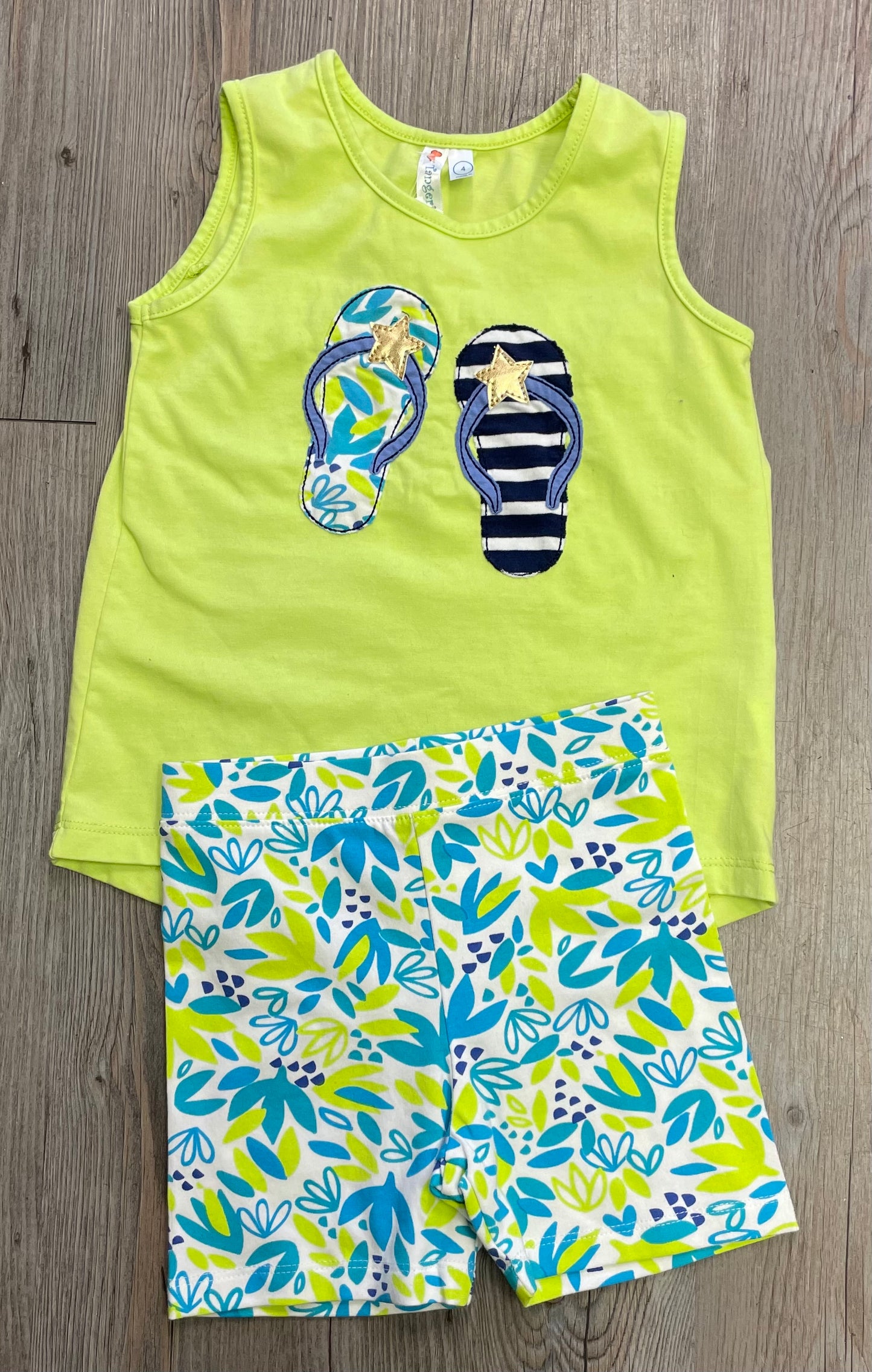 Lime TS Sky Clothing Set, 4Y
