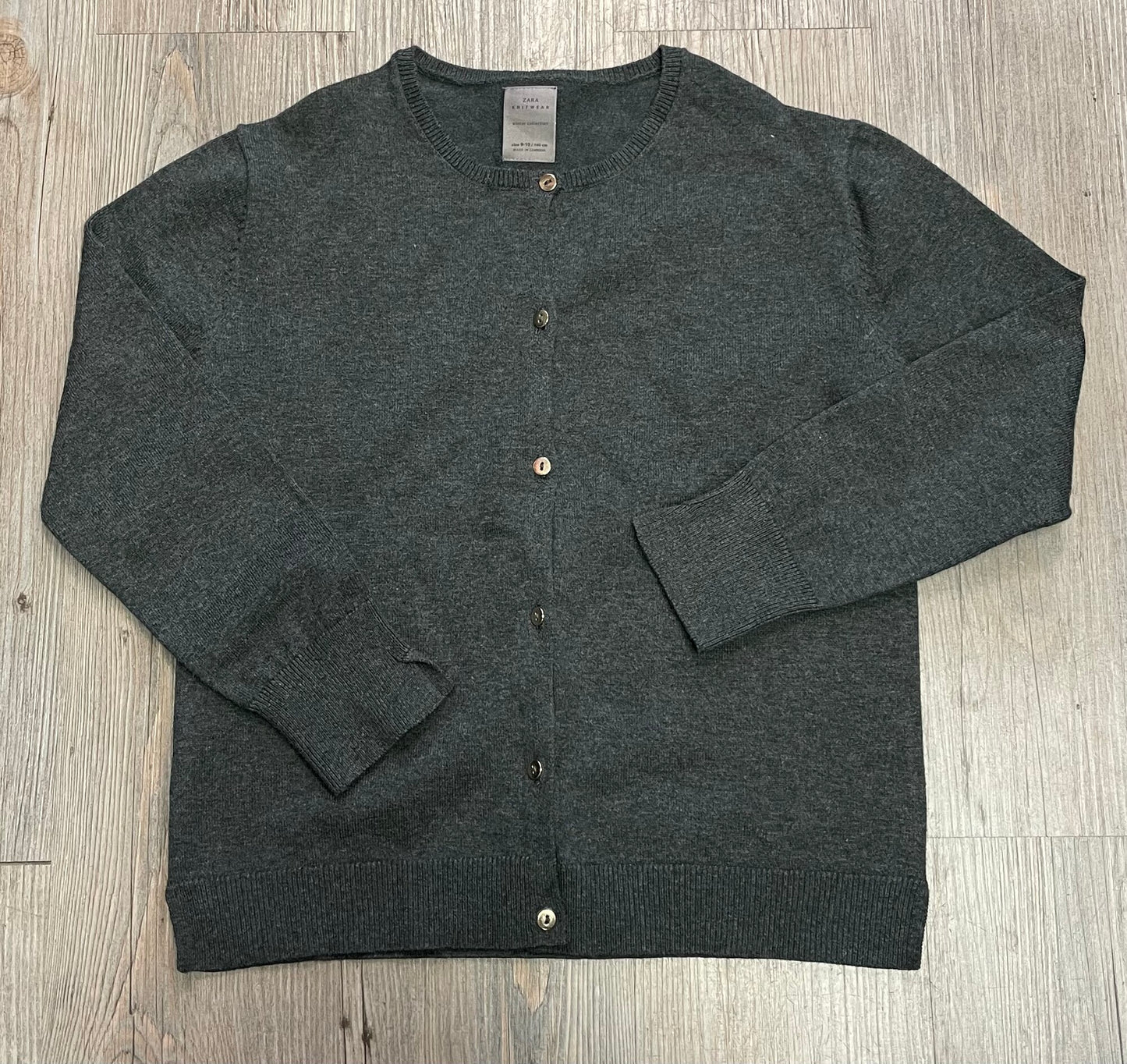 Charcoal Zara Cardigan, 9-10Y