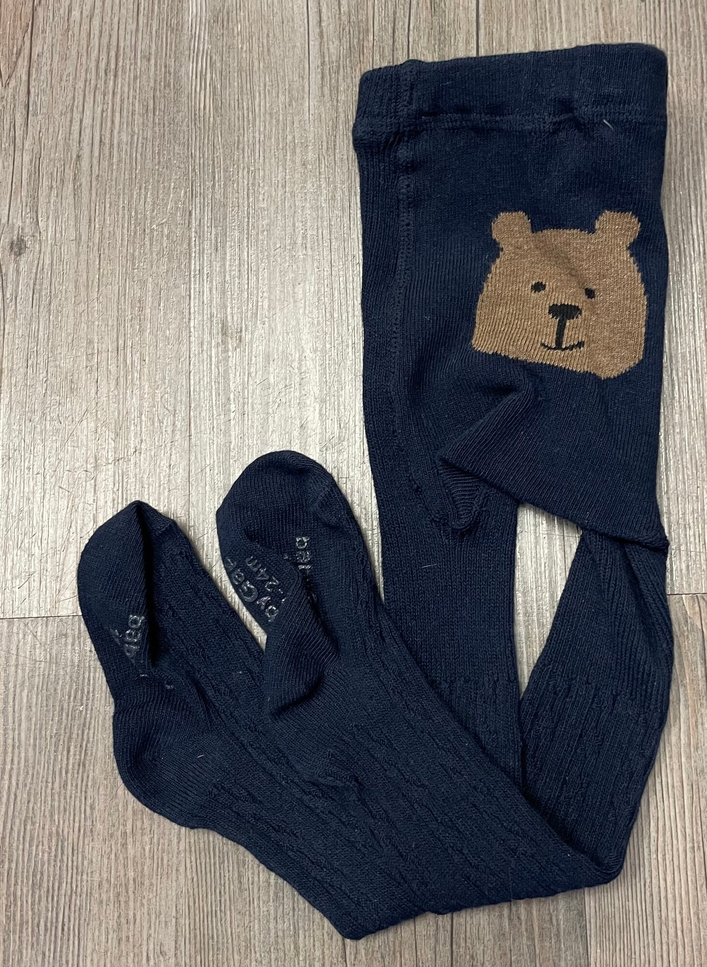 Navy Gap Baby Tights, 12-24M