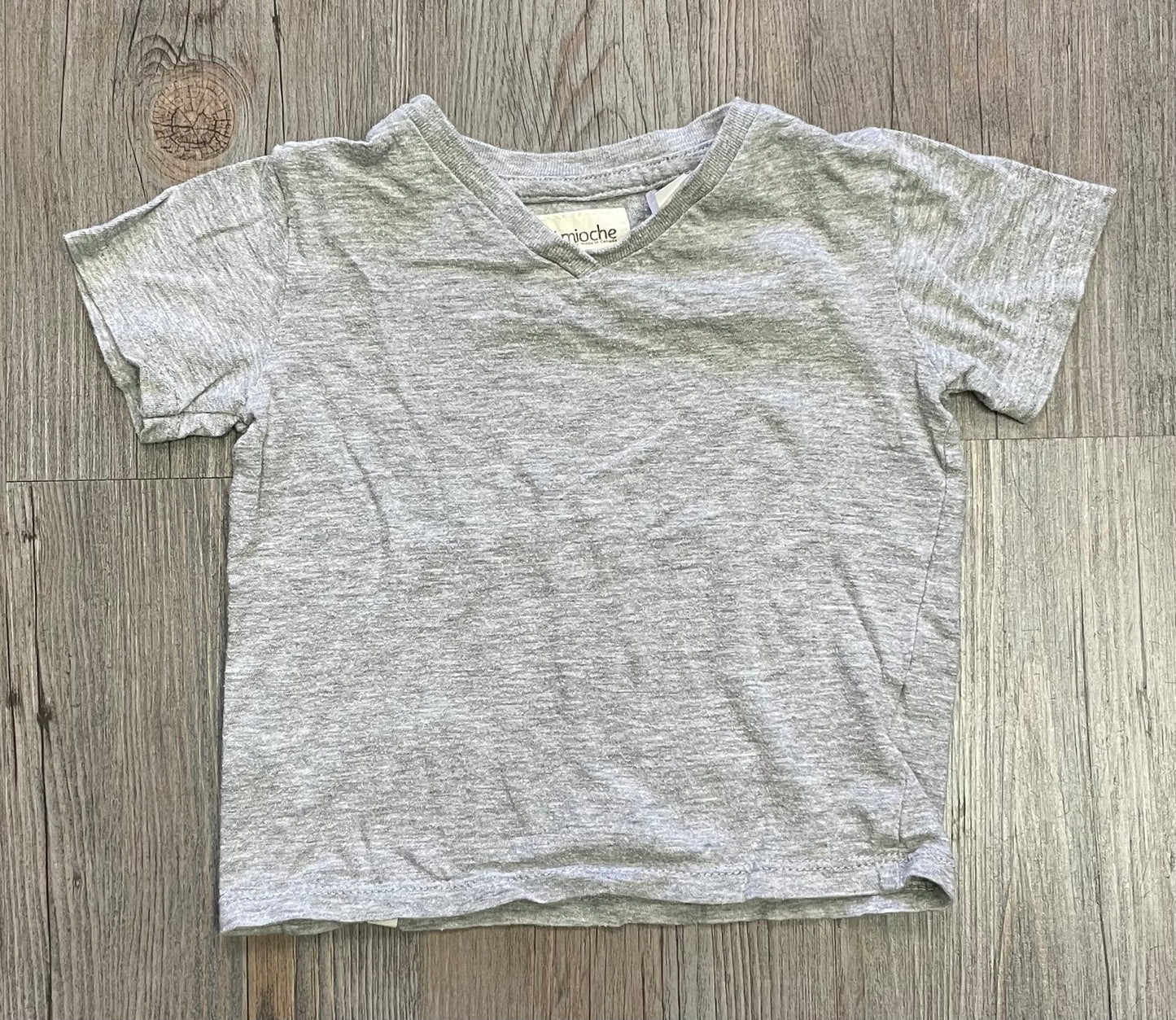 Grey Mini Mioche Tee, 12-18M