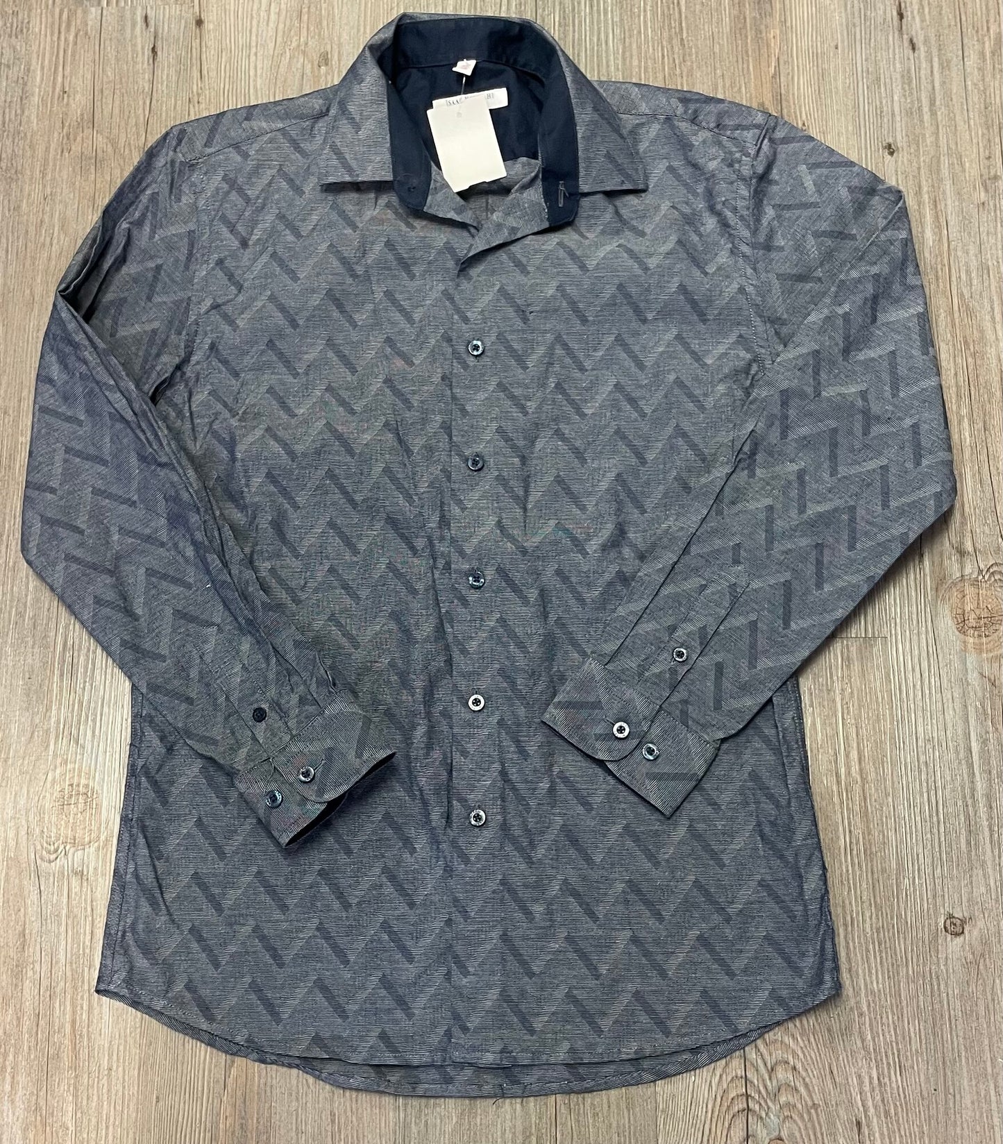 Navy Issac Mizrahi Shirt, 14Y