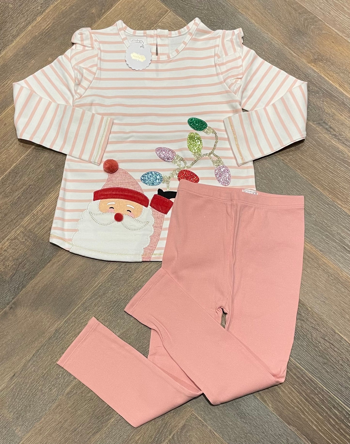 Pink Mudpie 2pcs Holiday Set, 5Y