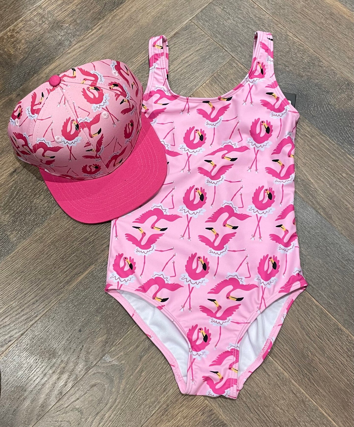 Bubblegum Headster Cap/Swimsuit, 6Y