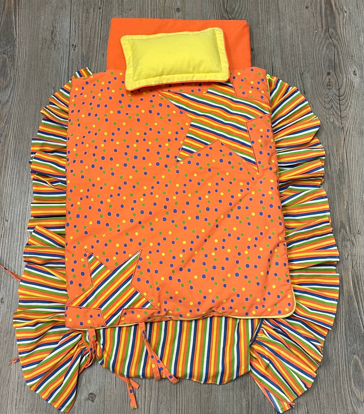 Orange Maplelea Doll Bedding, 18 Inch