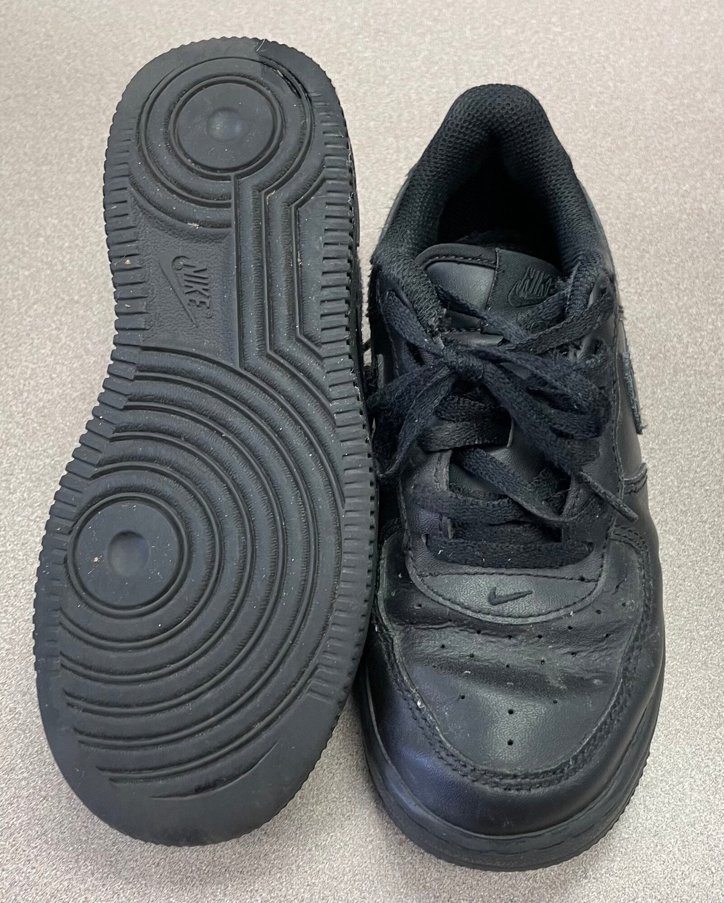 Black Nike Lace Up Shoes, 1Y