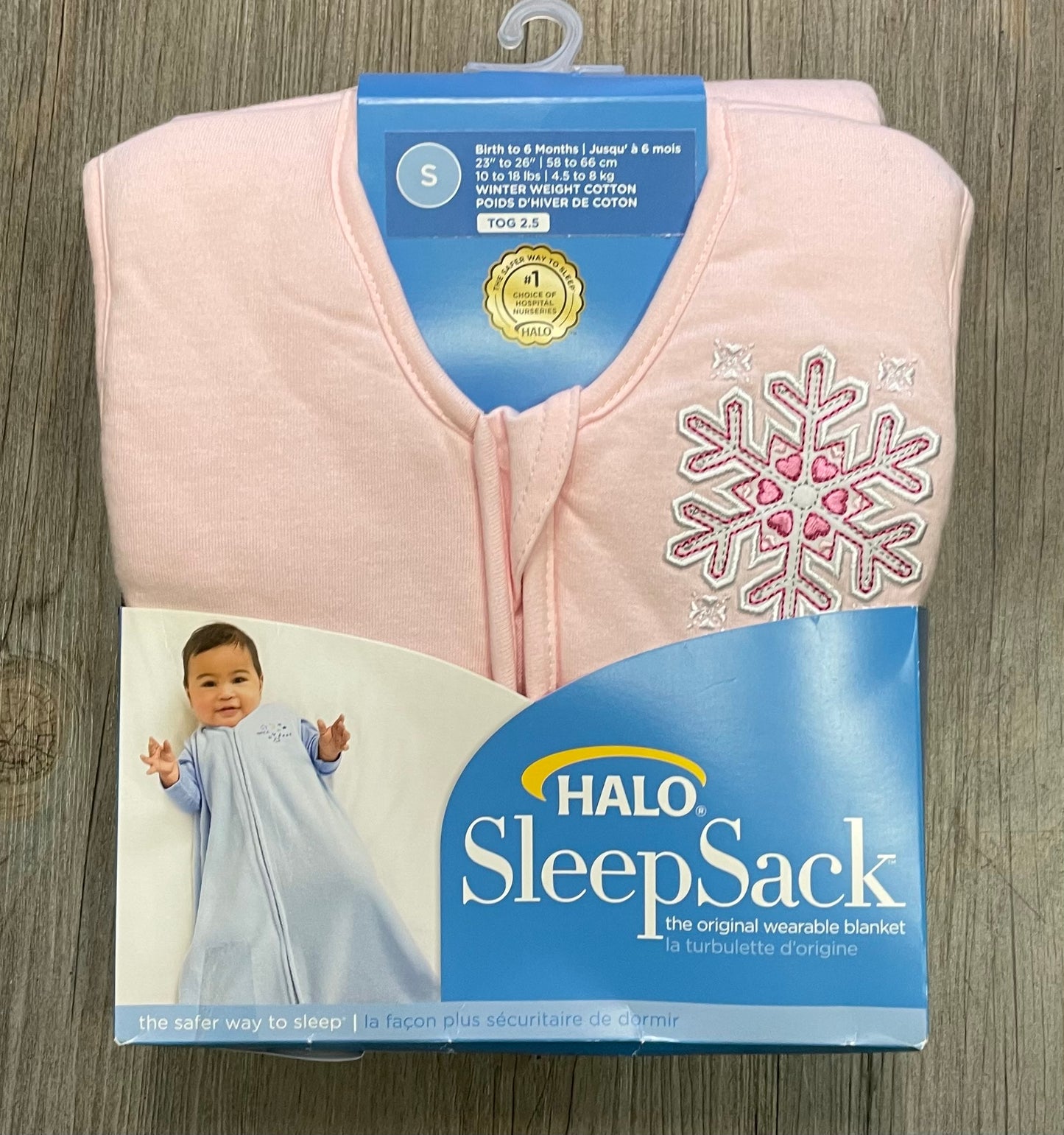 Pink Halo Sleep Sack, 0-6M