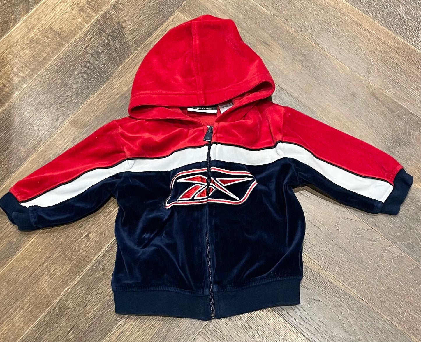 Multi Rbk Velour Zip Hoodie, 12M